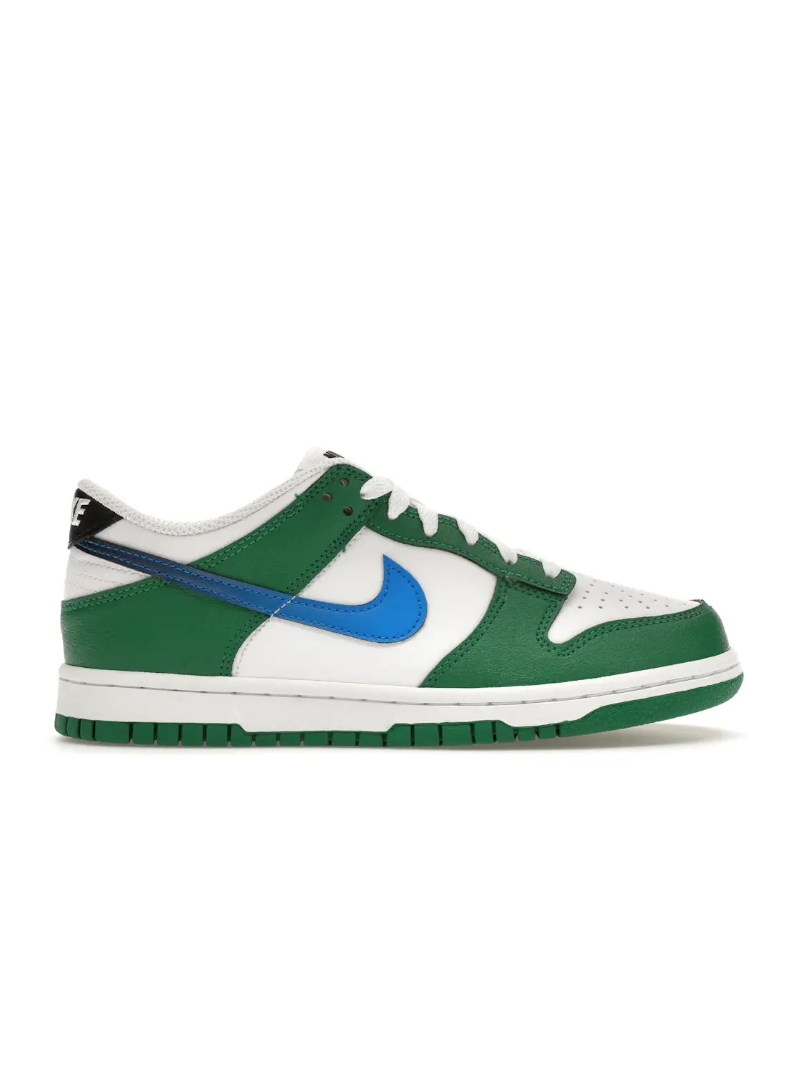 Детские кроссовки для мальчиков и девочек с замшевыми вставками Nike Dunk Low — изображение 1 из 4, черный/белый/синий