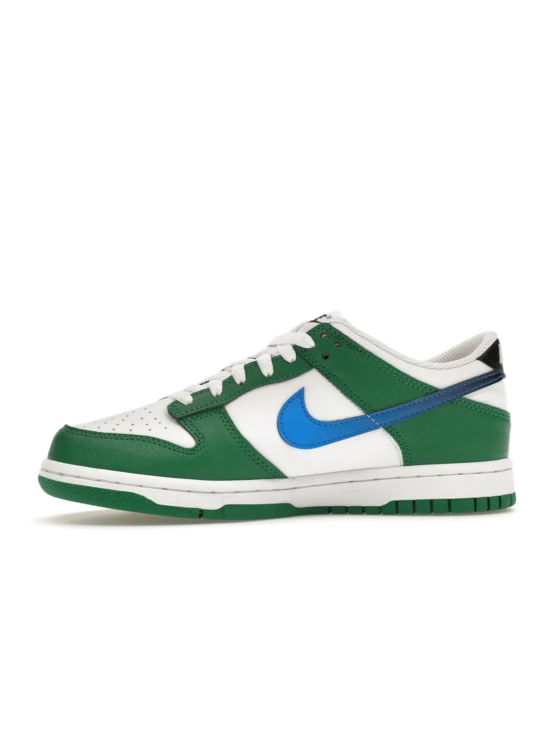 Детские кроссовки для мальчиков и девочек с замшевыми вставками Nike Dunk Low — изображение 3 из 4, черный/белый/синий