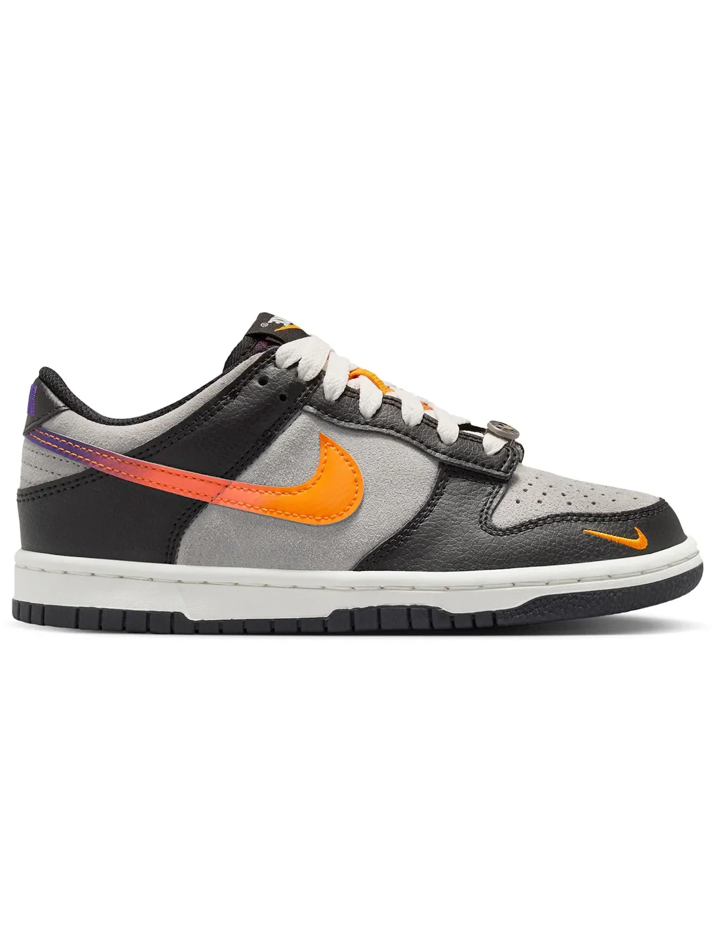 Детские кроссовки Lifestyle Nike Dunk Low — изображение 1 из 1, серый/черный//оранжевый