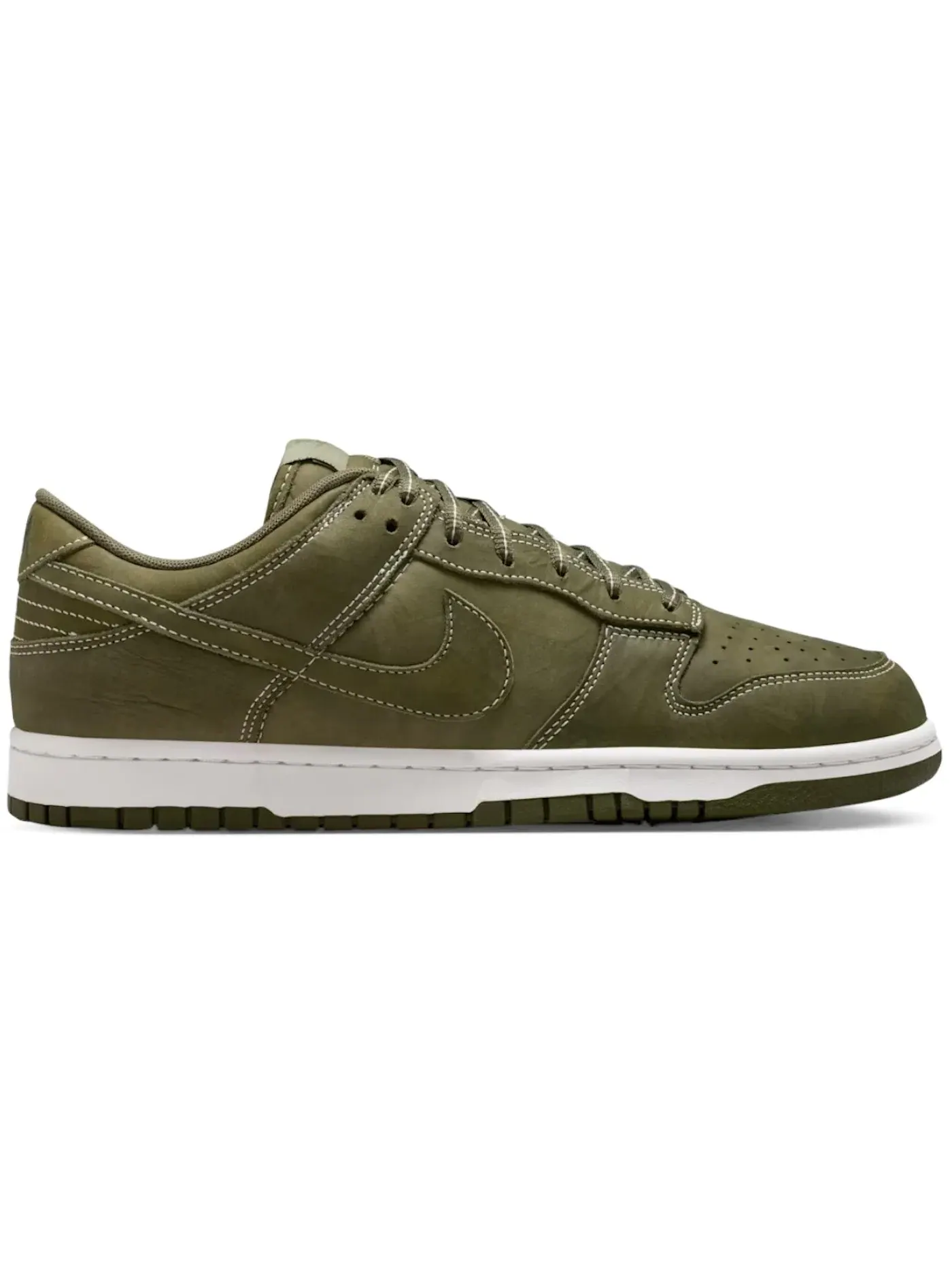 Мужские кроссовки повседневные Nike Dunk Low Nike — изображение 1 из 1, оливковый белый