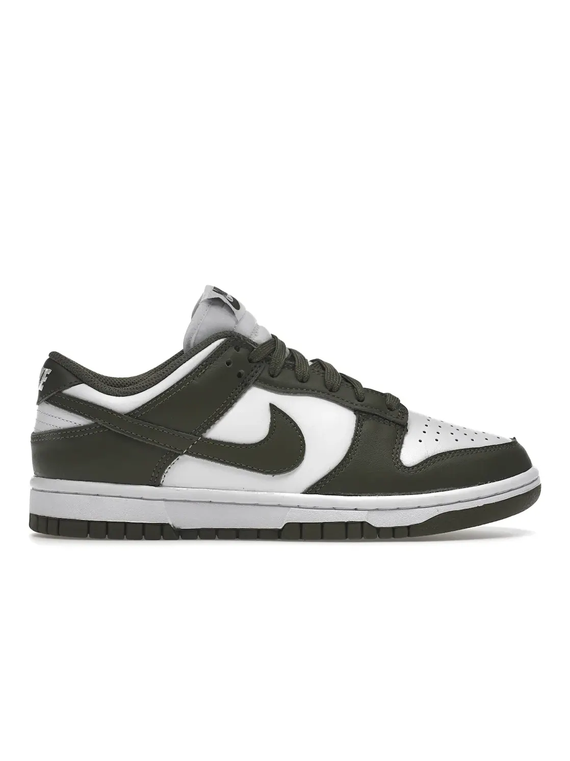 Женский кед Nike Dunk Low — изображение 1 из 4, белый/оливковый-белый
