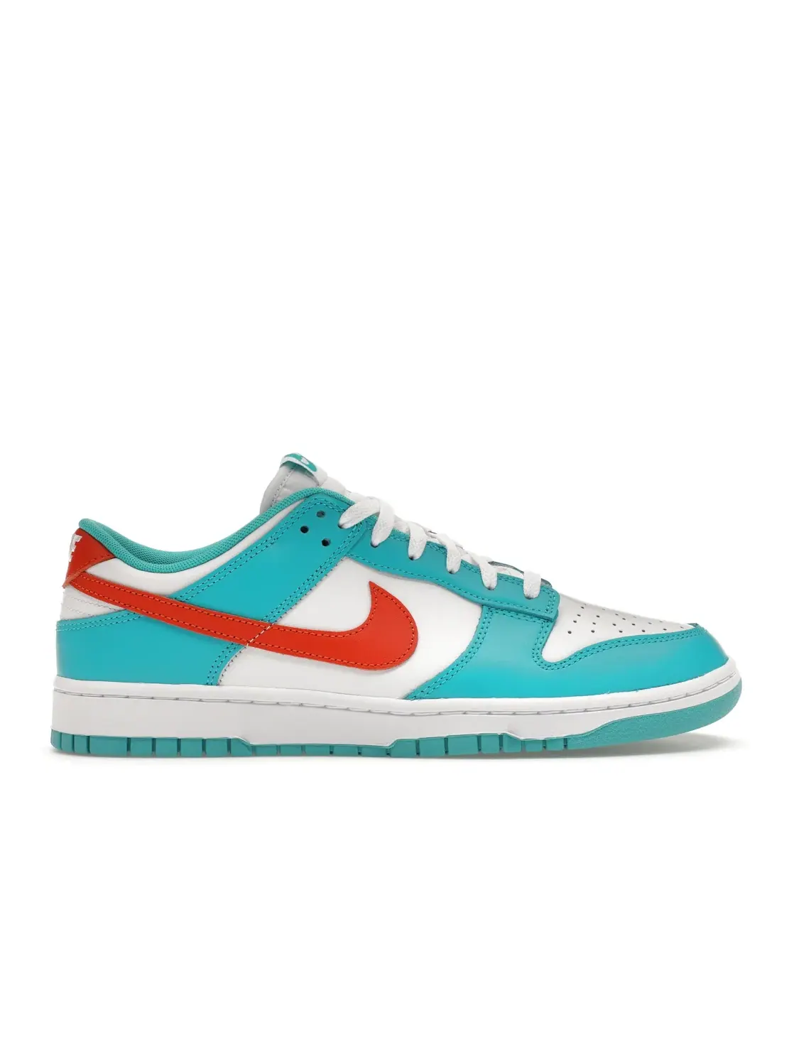 Мужские кроссовки с цветовой гаммой Miami Dolphins Nike Dunk Low Nike — изображение 1 из 4, белый
