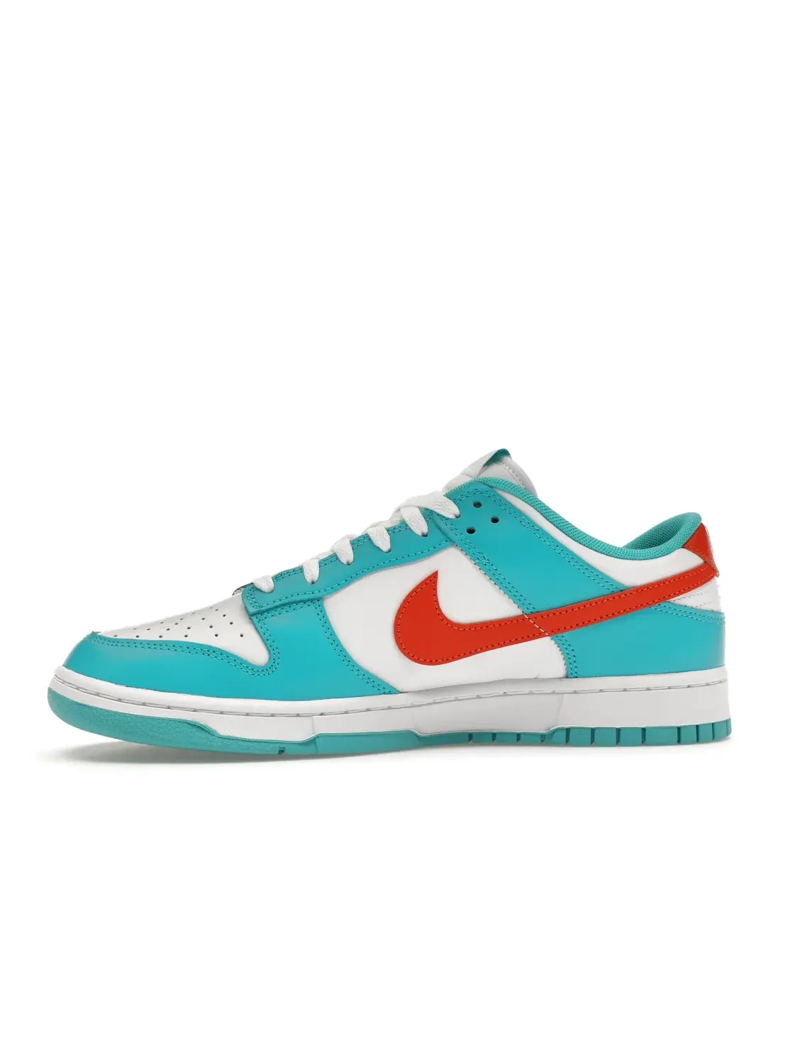 Мужские кроссовки с цветовой гаммой Miami Dolphins Nike Dunk Low Nike — изображение 3 из 4, белый
