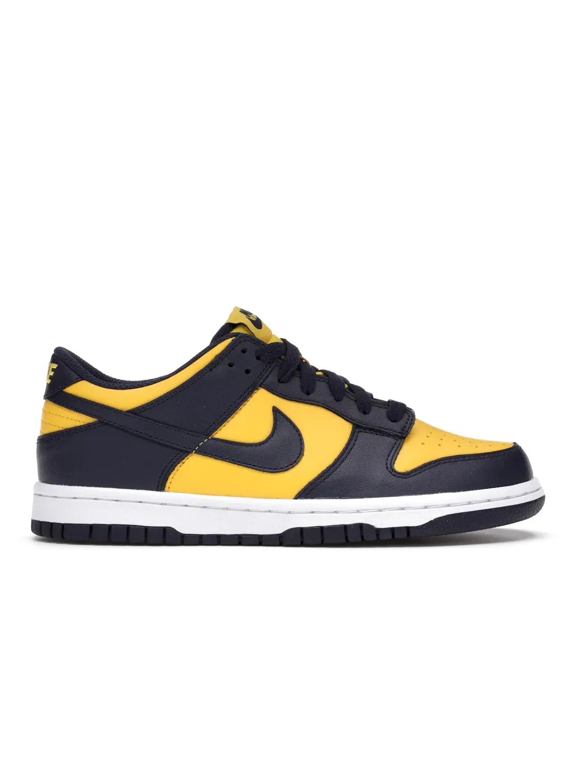 Детские кроссовки для мальчиков с принтом Nike Dunk Low Nike — изображение 1 из 4, темно-синий-белый