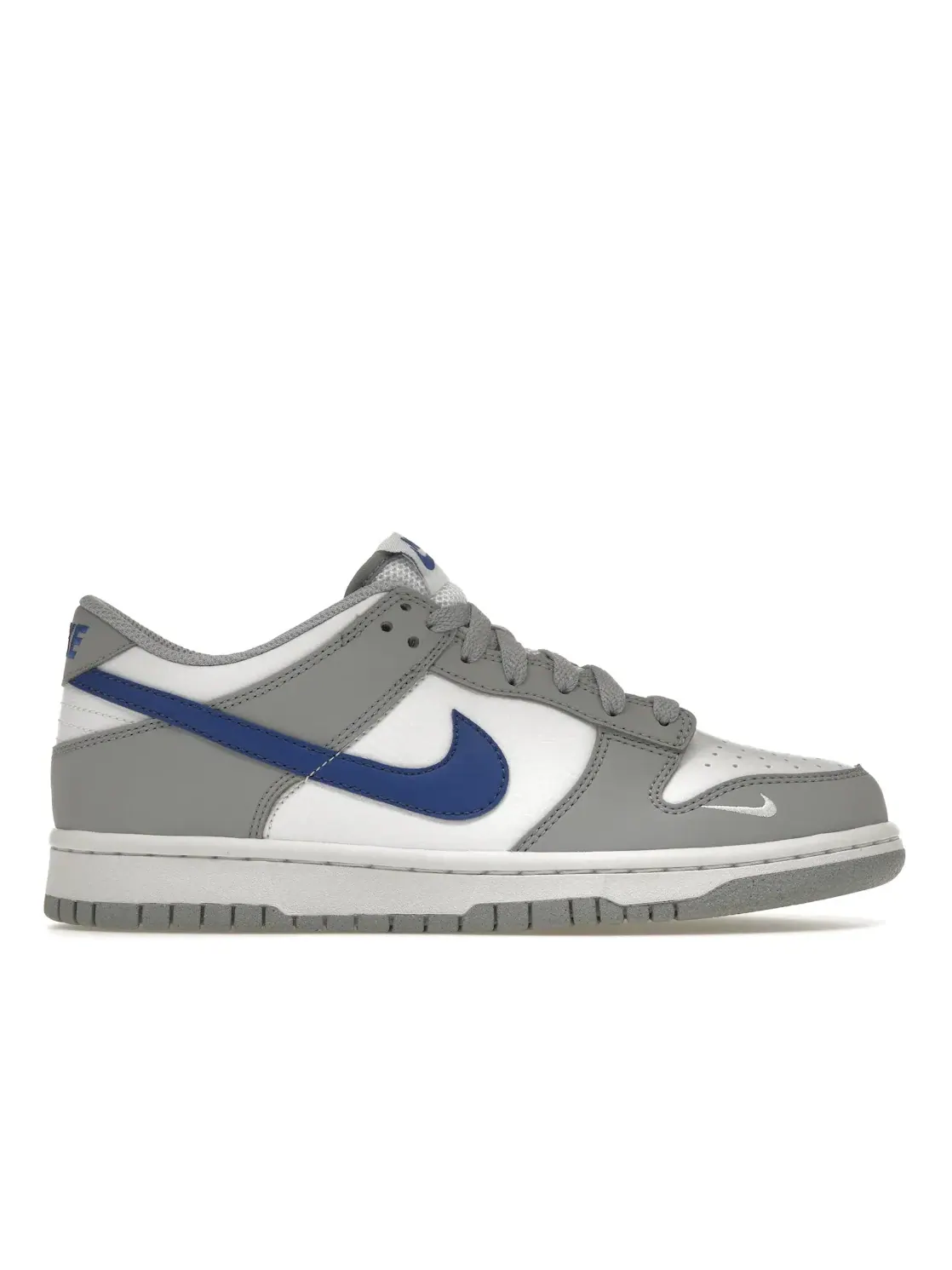 Детские кроссовки для мальчиков и девочек кожаные Nike Dunk Low — изображение 1 из 4, серый белый