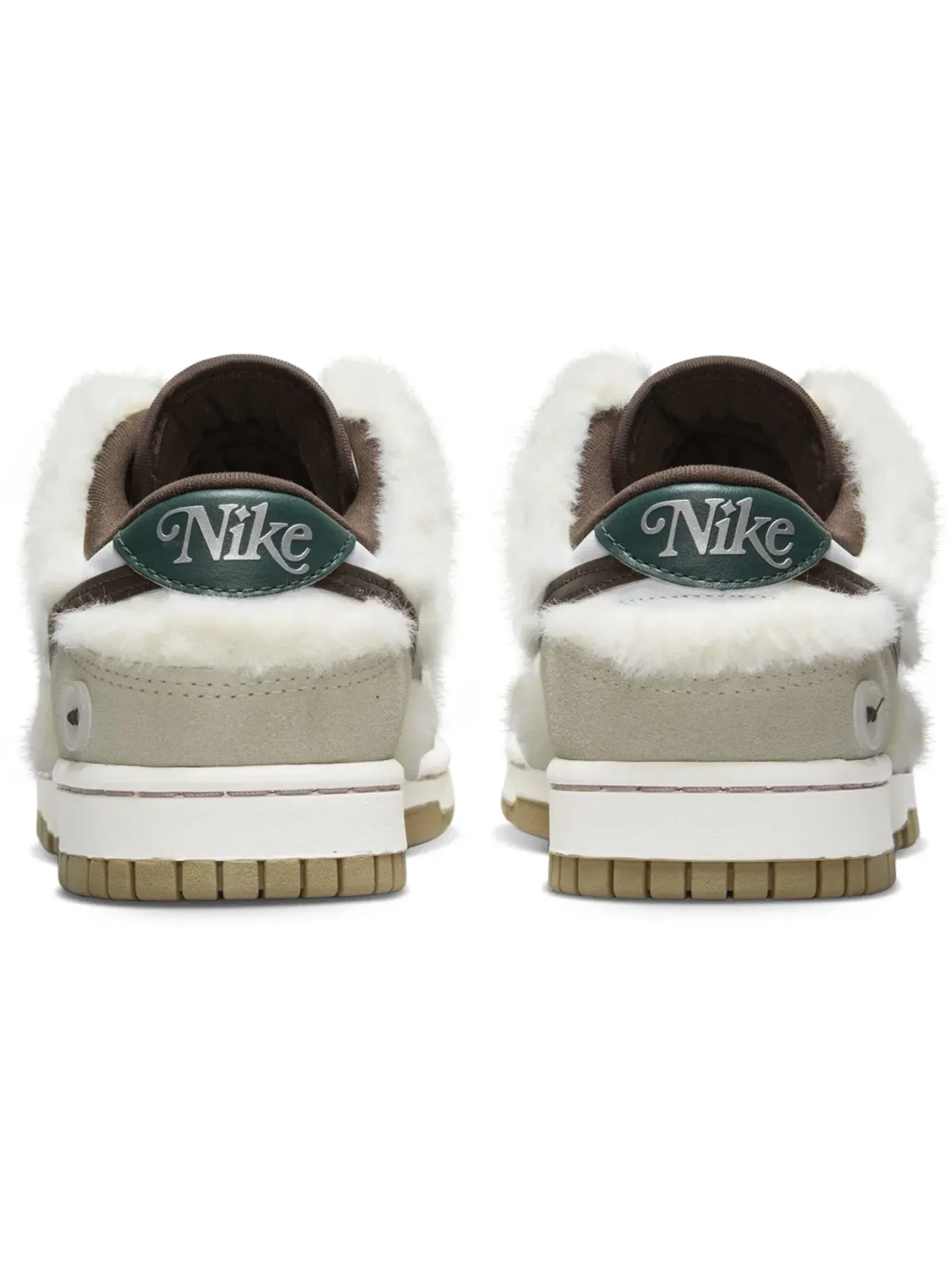 Женские кроссовки с меховыми вставками Nike Dunk Low — изображение 4 из 4