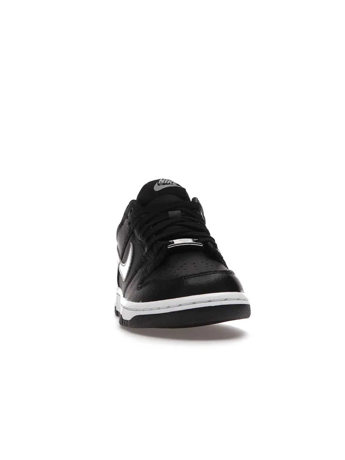 Детские кроссовки с текстурой кожи Nike Dunk Low Nike — изображение 2 из 4, черный/серый/белый
