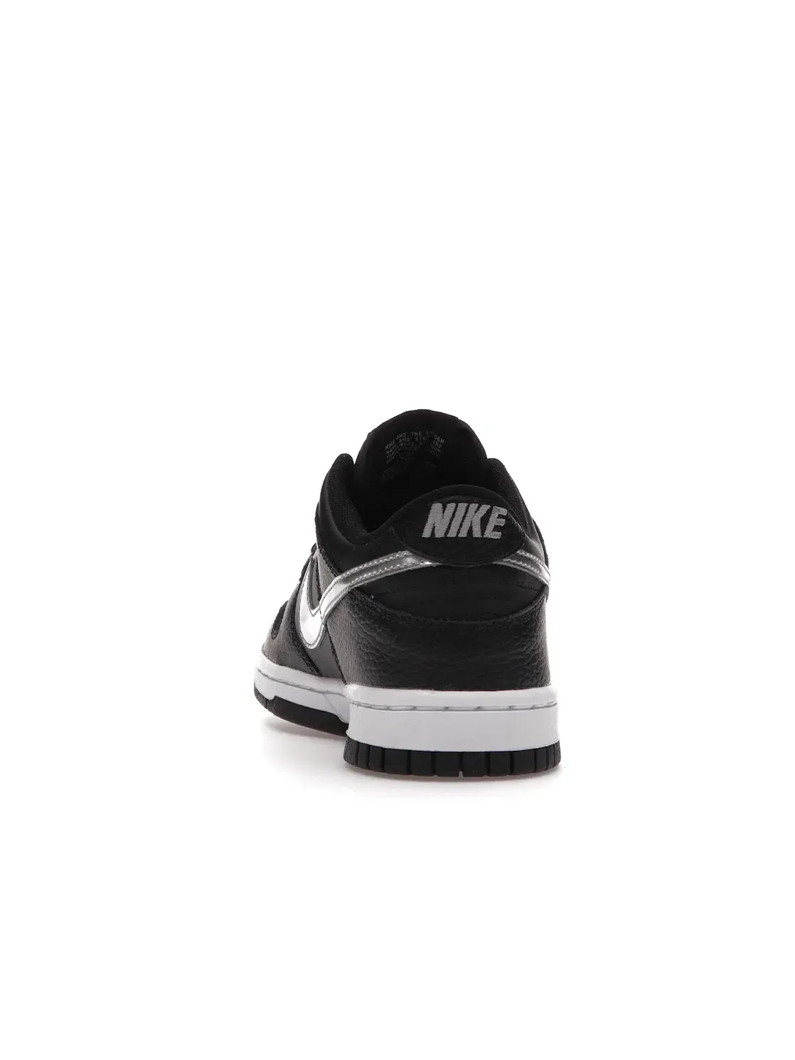 Детские кроссовки с текстурой кожи Nike Dunk Low Nike — изображение 4 из 4, черный/серый/белый