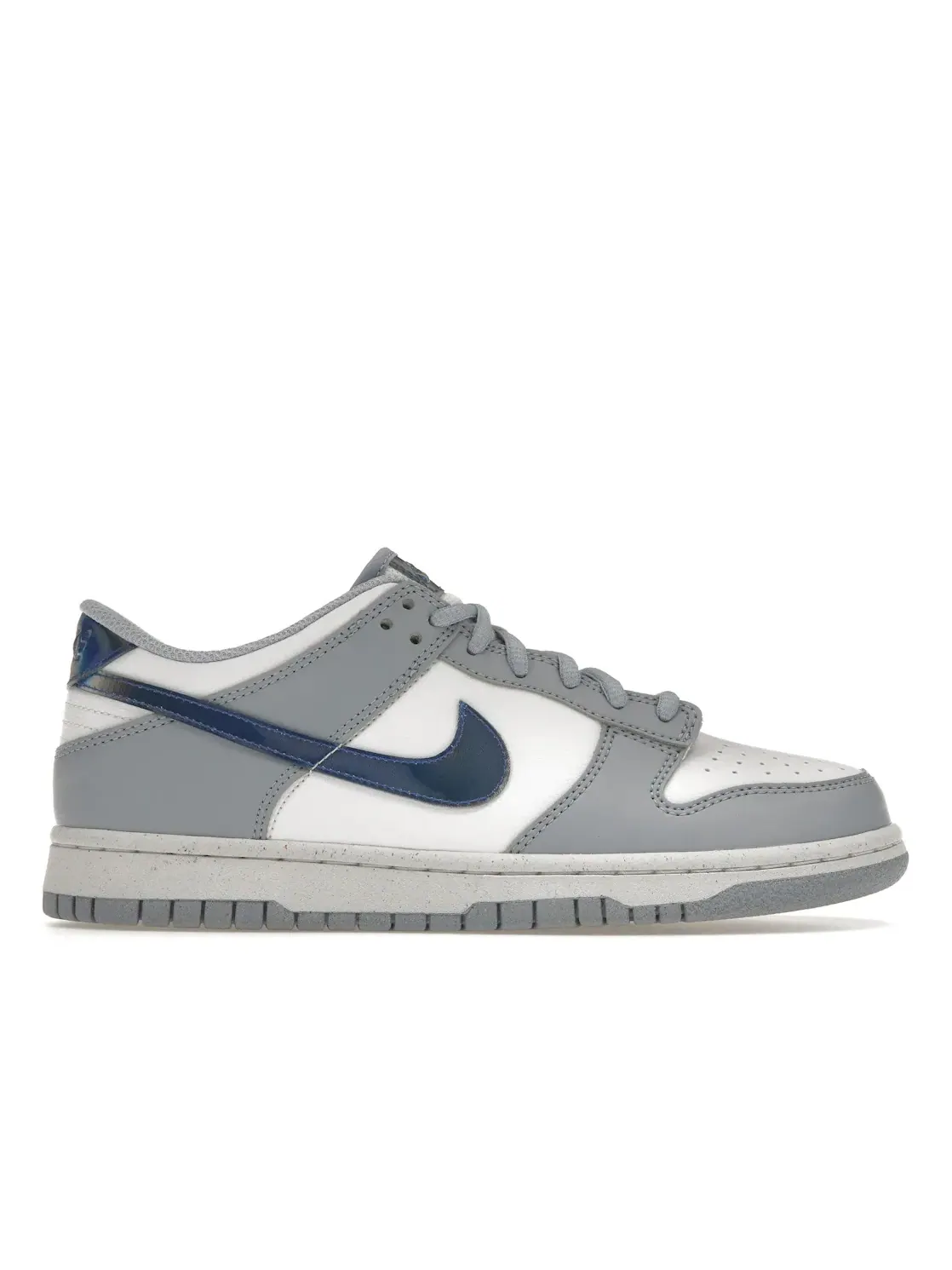 Детские кроссовки с иридесцентными элементами Nike Dunk Low Next Nature — изображение 1 из 4, синий//зеленый/белый