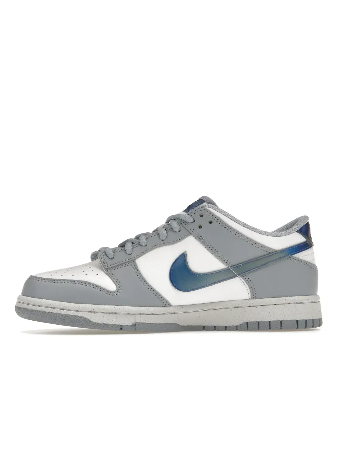 Детские кроссовки с иридесцентными элементами Nike Dunk Low Next Nature — изображение 3 из 4, синий//зеленый/белый