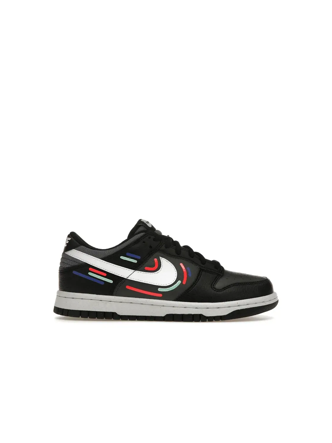Детские кроссовки Lifestyle с принтом Nike Dunk Low Next Nature Nike — изображение 1 из 4, черный/зеленый//белый
