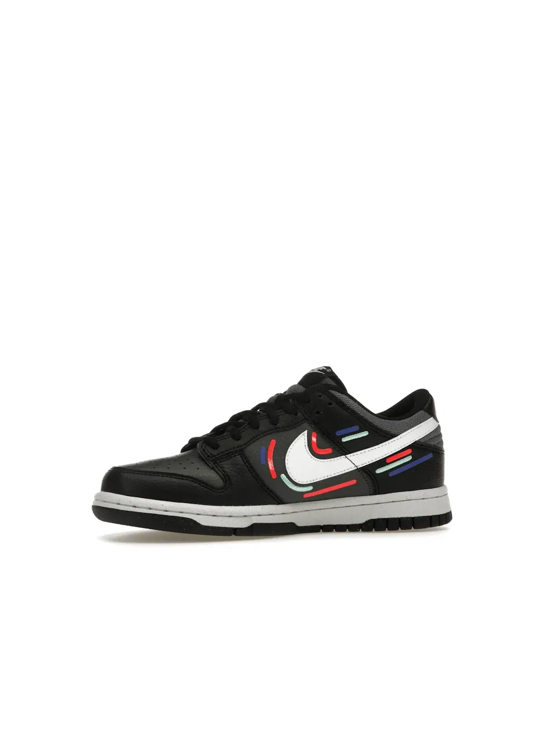 Детские кроссовки Lifestyle с принтом Nike Dunk Low Next Nature Nike — изображение 3 из 4, черный/зеленый//белый