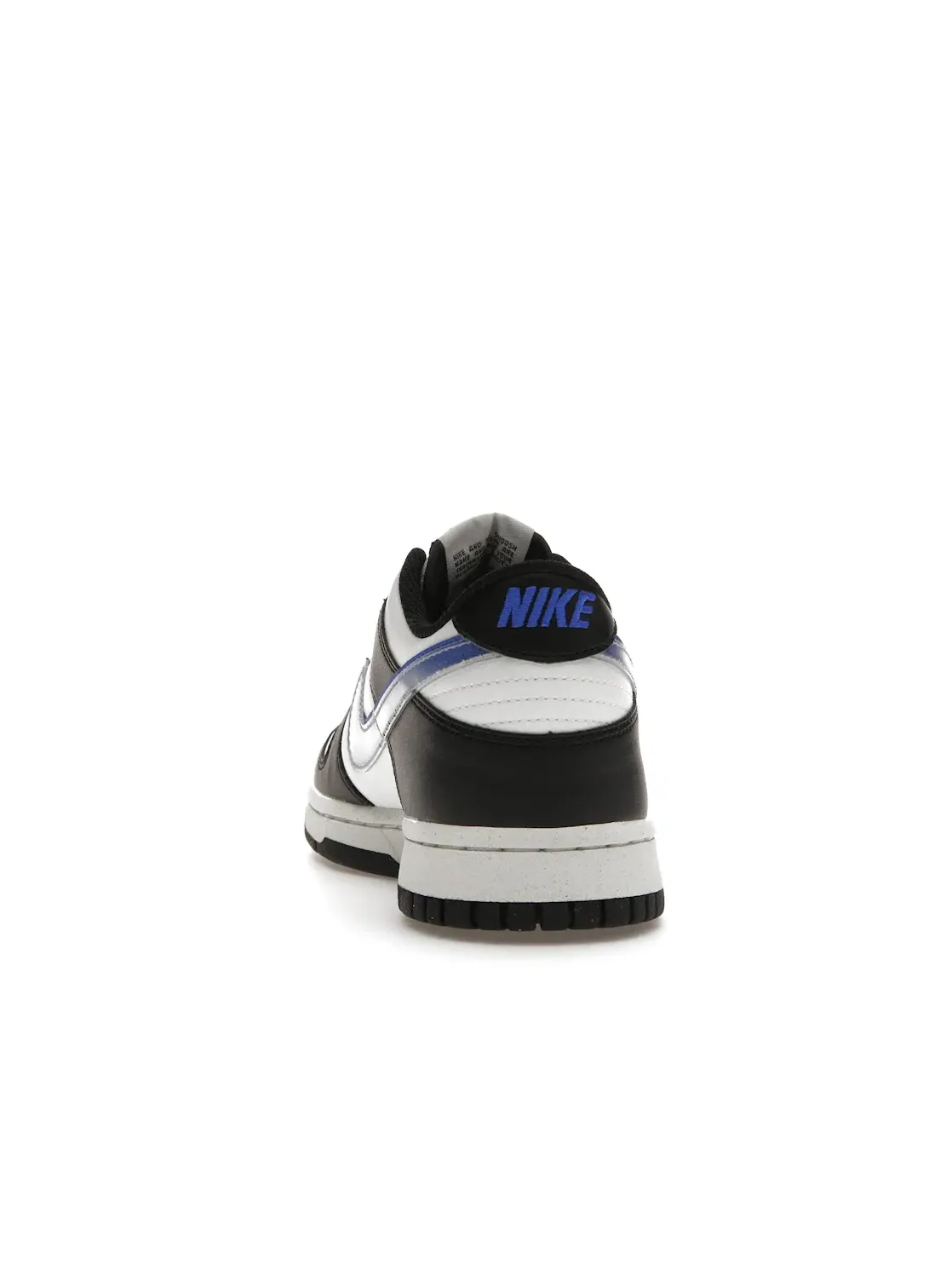 Детские кроссовки с длинным шнурком Nike Dunk Low Next Nature Nike — изображение 4 из 4, черный/белый