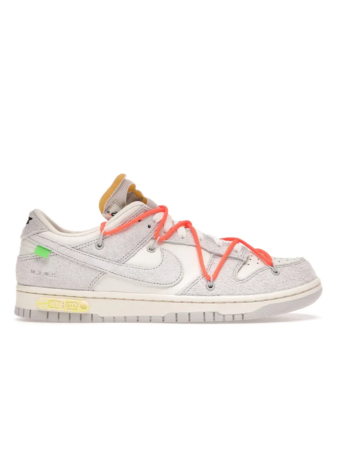 Мужские кроссовки с принтом Nike Dunk Low Off-White Lot 11 — изображение 1 из 4, серый