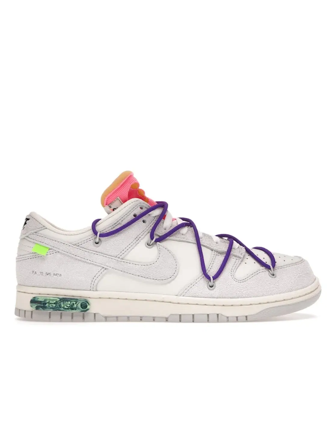 Мужские кроссовки Lifestyle с принтом Nike Dunk Low Off-White Lot 15 Nike — изображение 1 из 4, серый