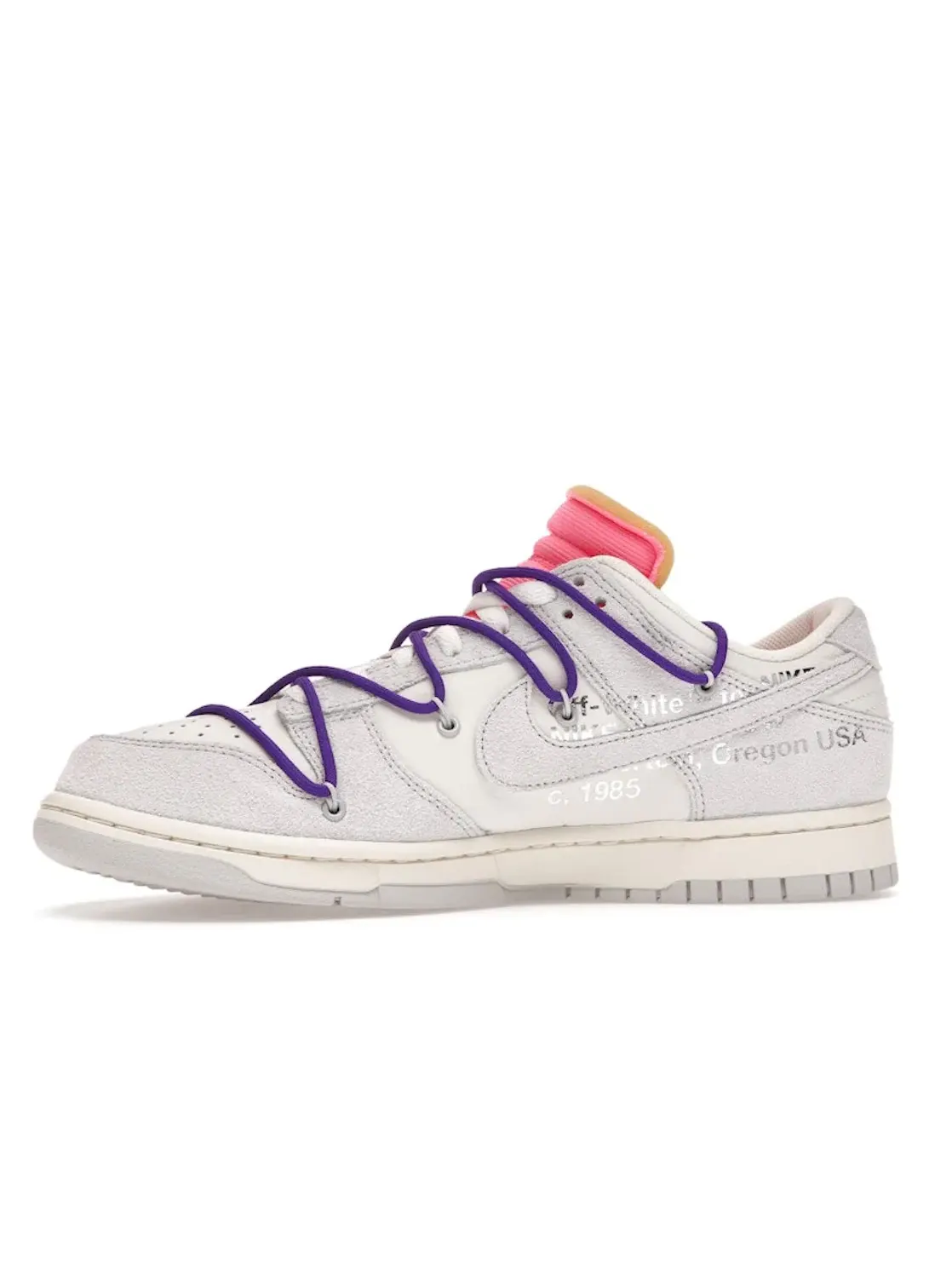 Мужские кроссовки Lifestyle с принтом Nike Dunk Low Off-White Lot 15 Nike — изображение 3 из 4, серый