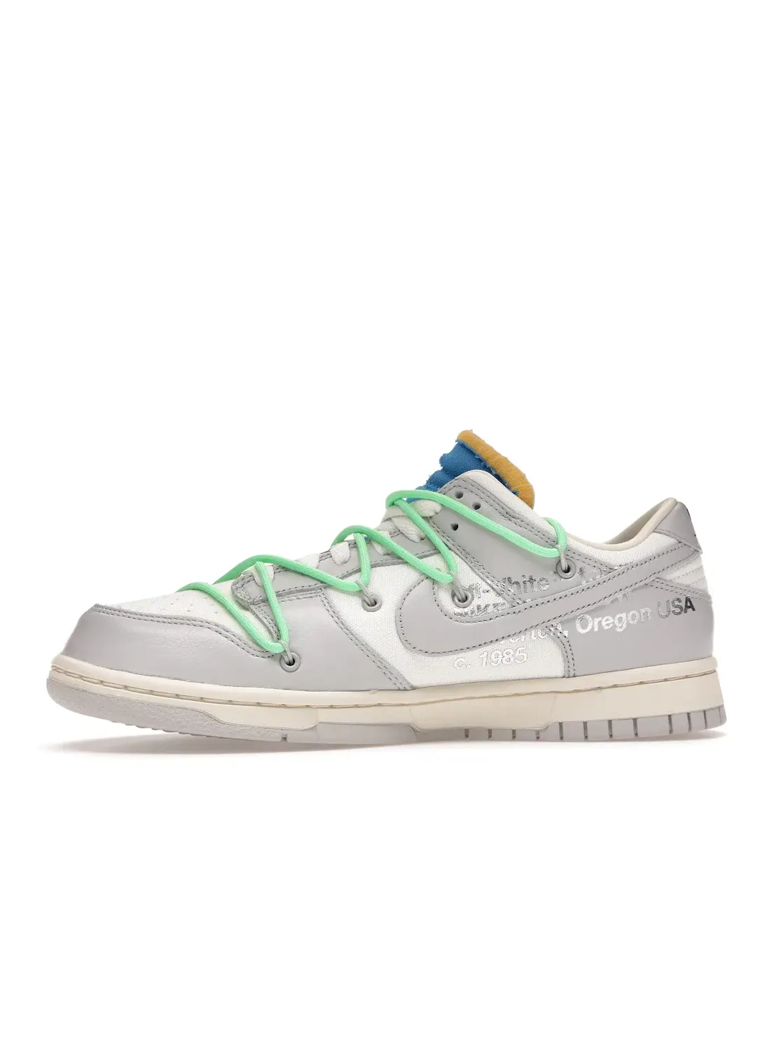 Мужские кроссовки Lifestyle с принтом Nike Dunk Low Off-White Lot 26 Nike — изображение 3 из 4, серый