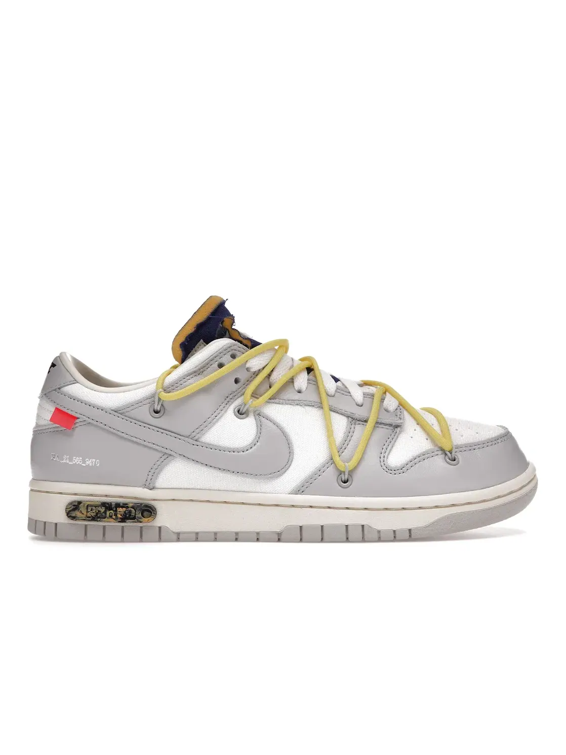 Мужские кроссовки Lifestyle Nike Dunk Low Off-White Lot 27 Nike — изображение 1 из 4, серый