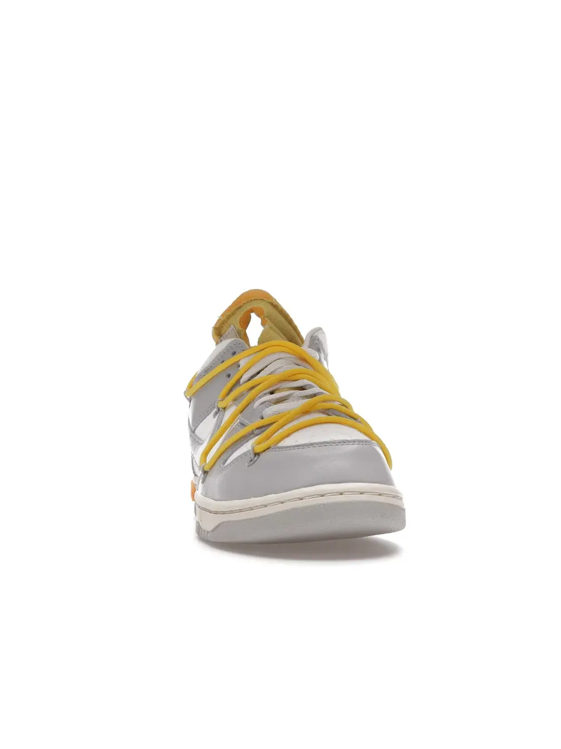 Мужские кроссовки Lifestyle с двумя шнурками Nike Dunk Low Off-White Lot 29 — изображение 2 из 4, серый-желтый