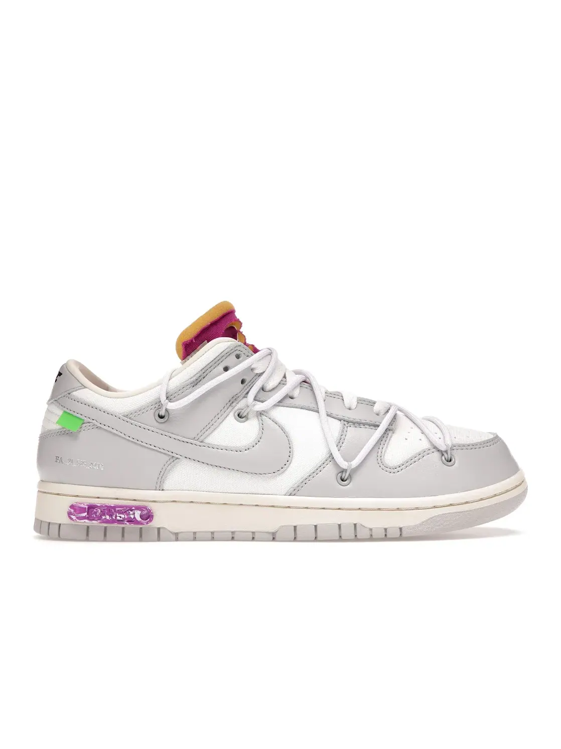 Мужские кроссовки с низким верхом Nike Dunk Low Off-White Lot 3 Nike — изображение 1 из 4, серый-белый