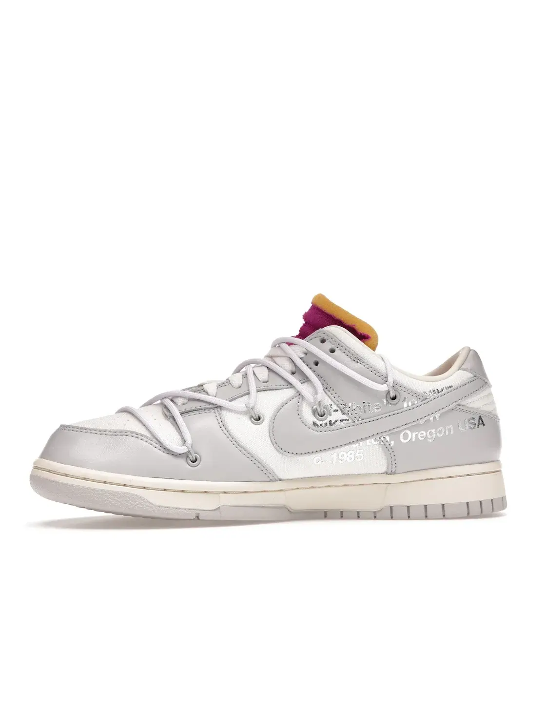 Мужские кроссовки с низким верхом Nike Dunk Low Off-White Lot 3 Nike — изображение 3 из 4, серый-белый