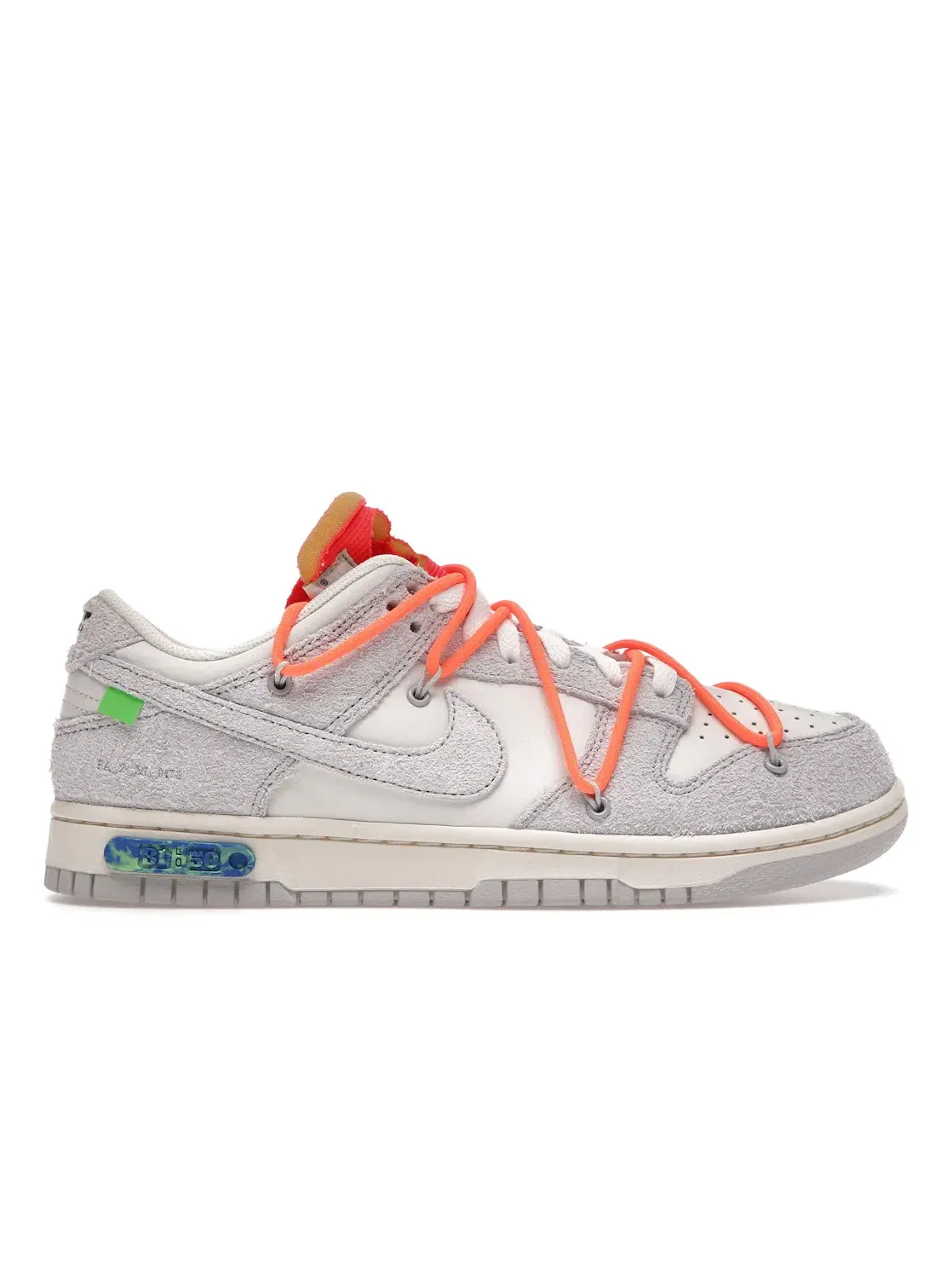 Мужские кроссовки с принтом Nike Dunk Low Off-White Lot 31 Nike — изображение 1 из 4, серый-оранжевый