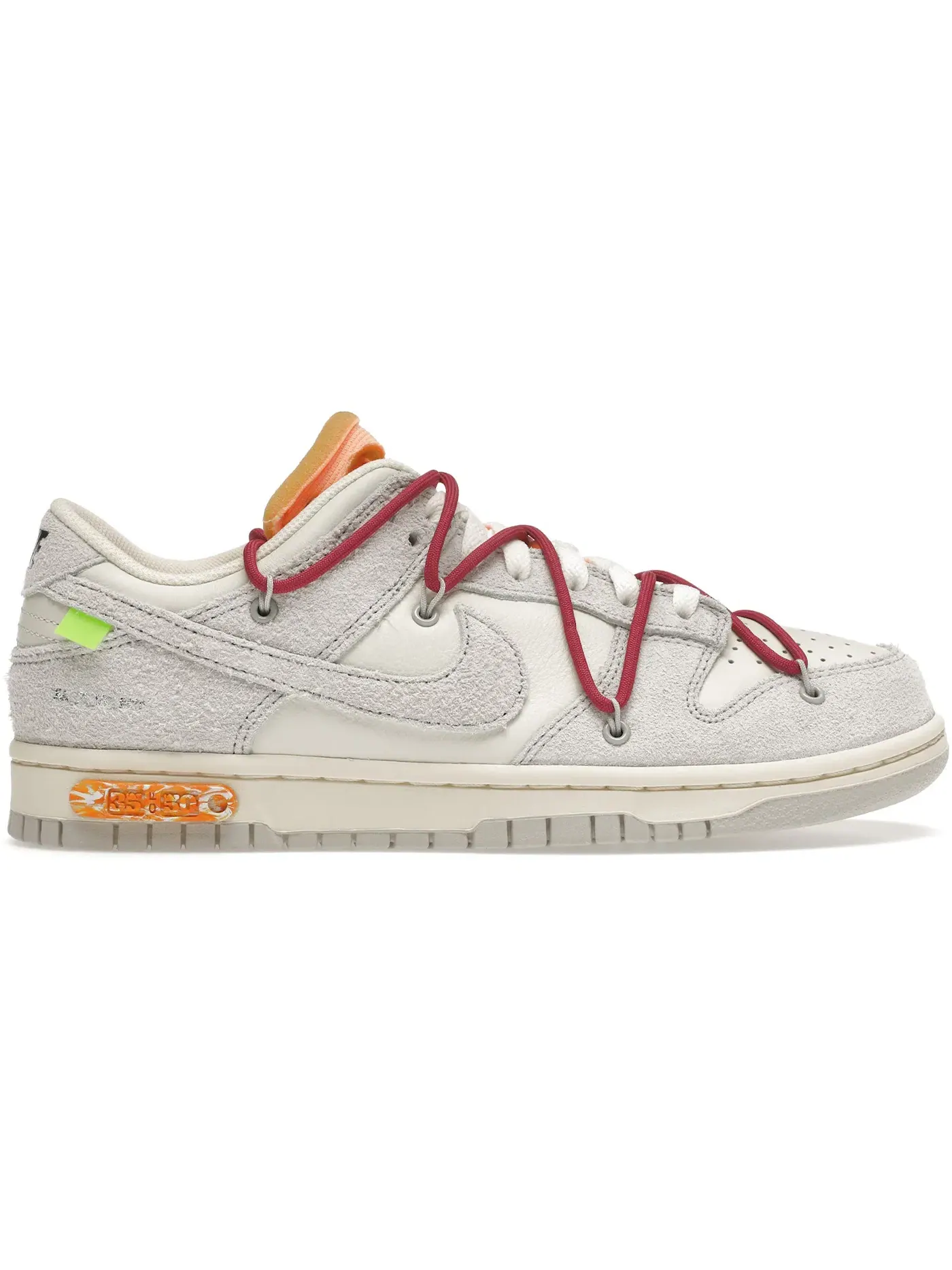 Мужские кроссовки Lifestyle Nike Dunk Low Off-White Lot 35 Nike — изображение 1 из 1, серый