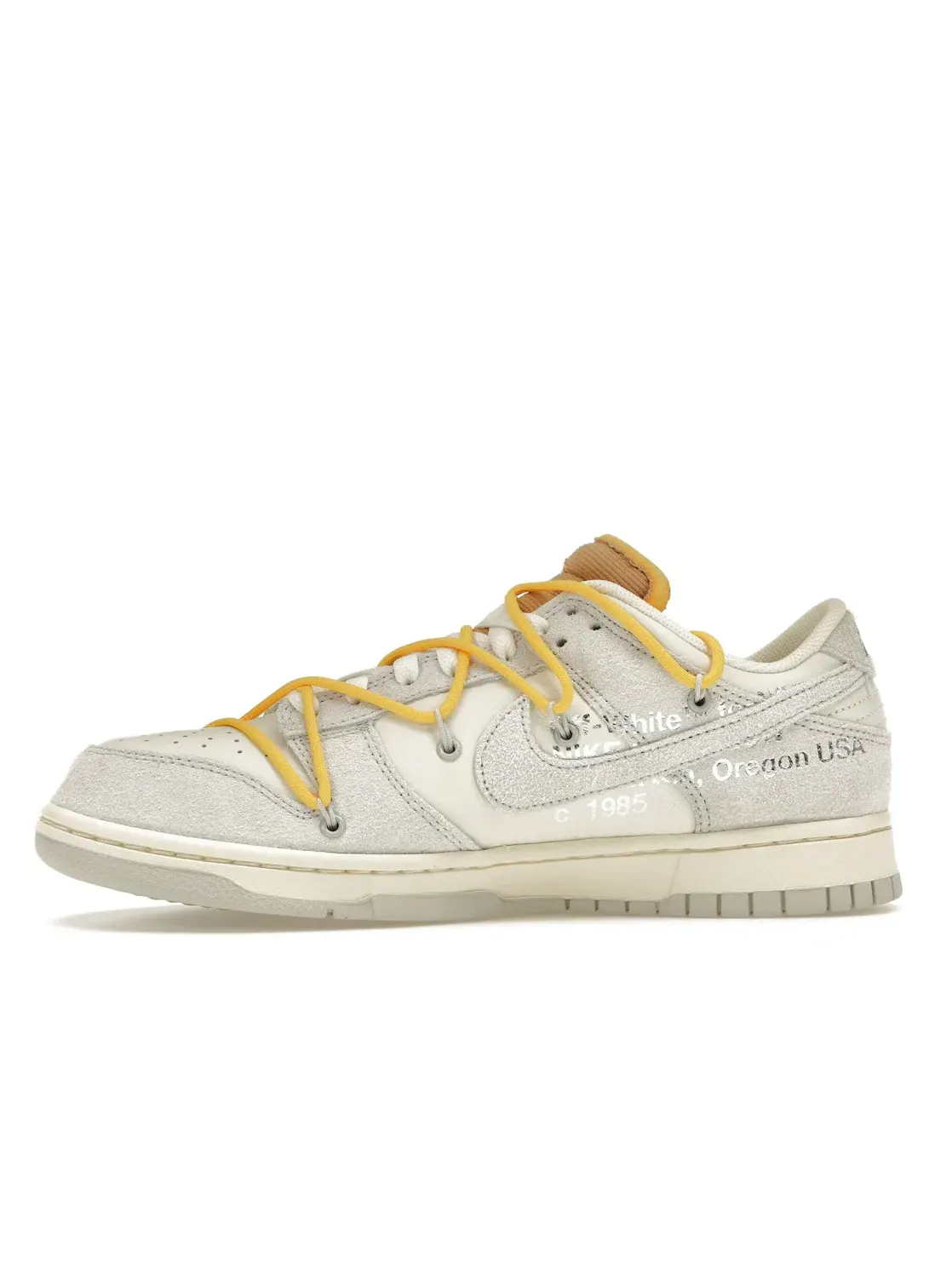 Мужские кроссовки с замшевыми накладками Nike Dunk Low Off-White Lot 39 Nike — изображение 3 из 4, серый