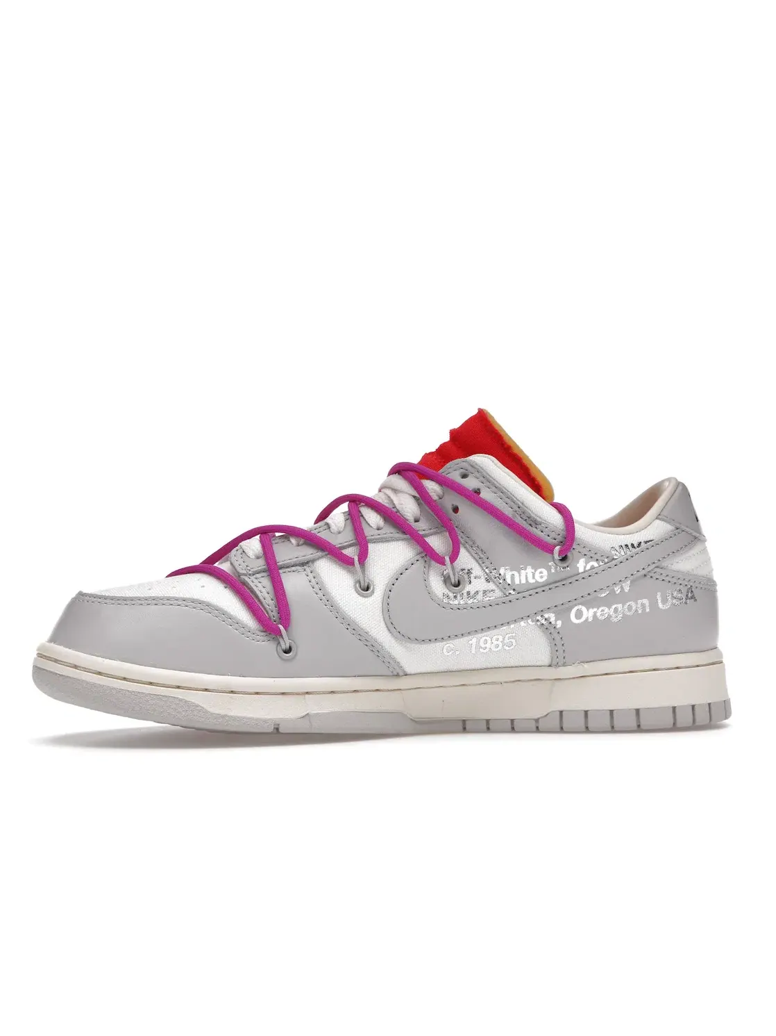 Мужские кроссовки с дизайном Nike Dunk Low Off-White Lot 45 Nike — изображение 3 из 4, серый