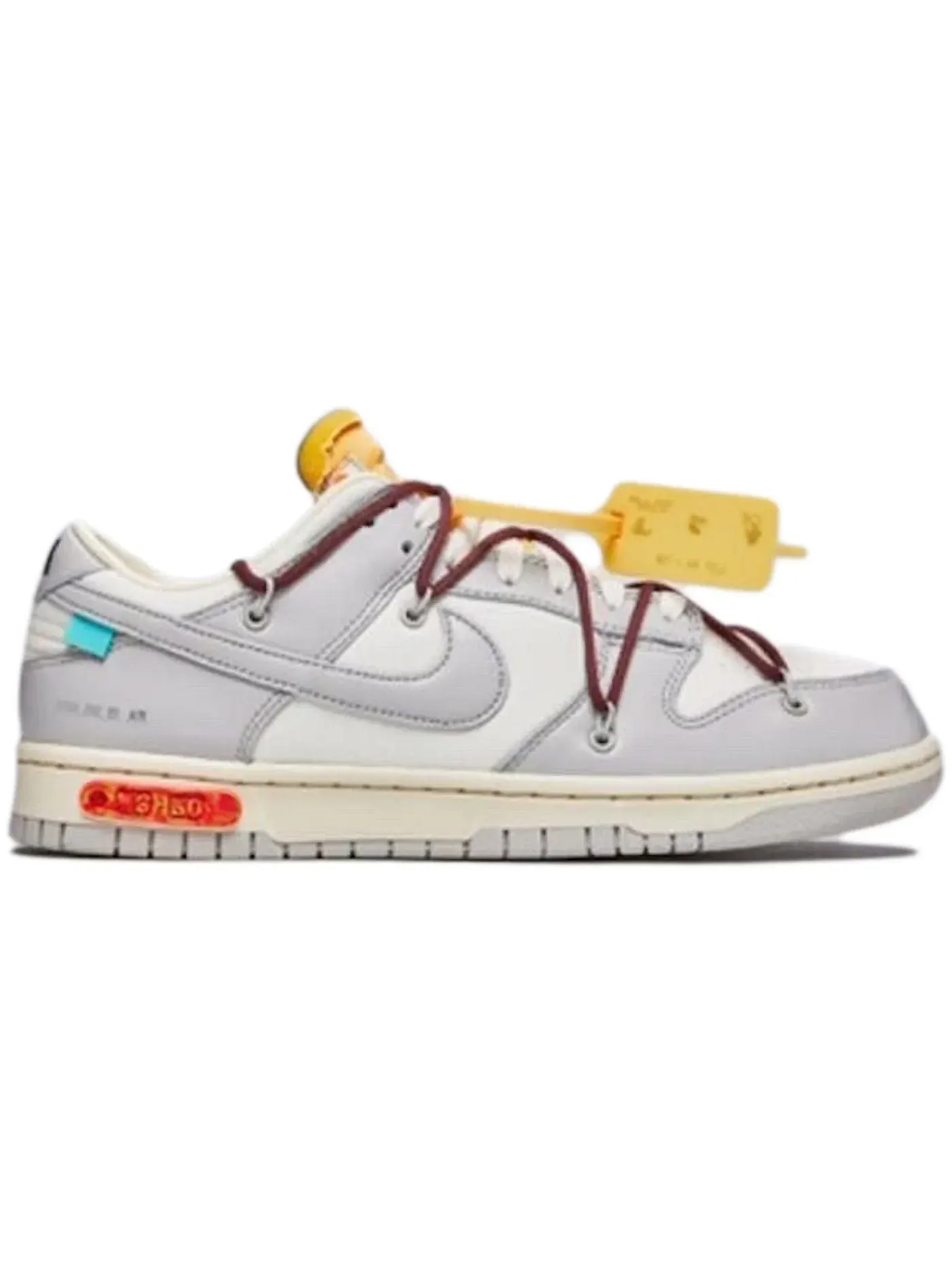 Мужские кроссовки Lifestyle Nike Dunk Low Off-White Lot 46 — изображение 1 из 1, серый
