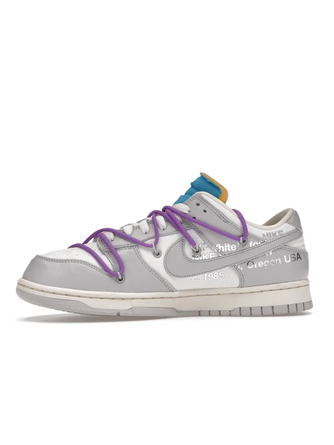 Мужские кроссовки Lifestyle с деконструированным дизайном Nike Dunk Low Off-White Lot 47 Nike — изображение 3 из 4, серый