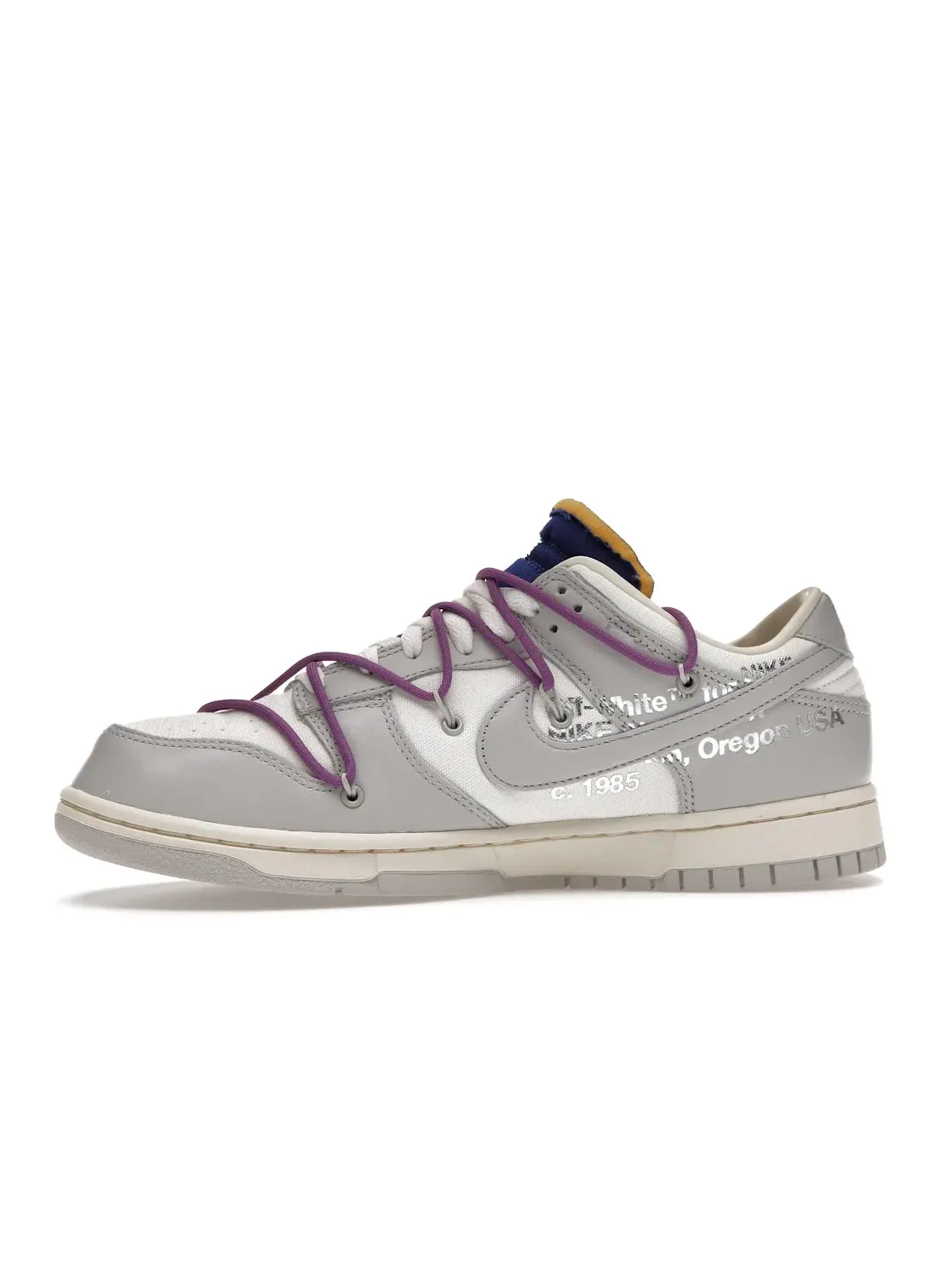 Мужские кроссовки Lifestyle Nike Dunk Low Off-White Lot 48 Nike — изображение 3 из 4, серый