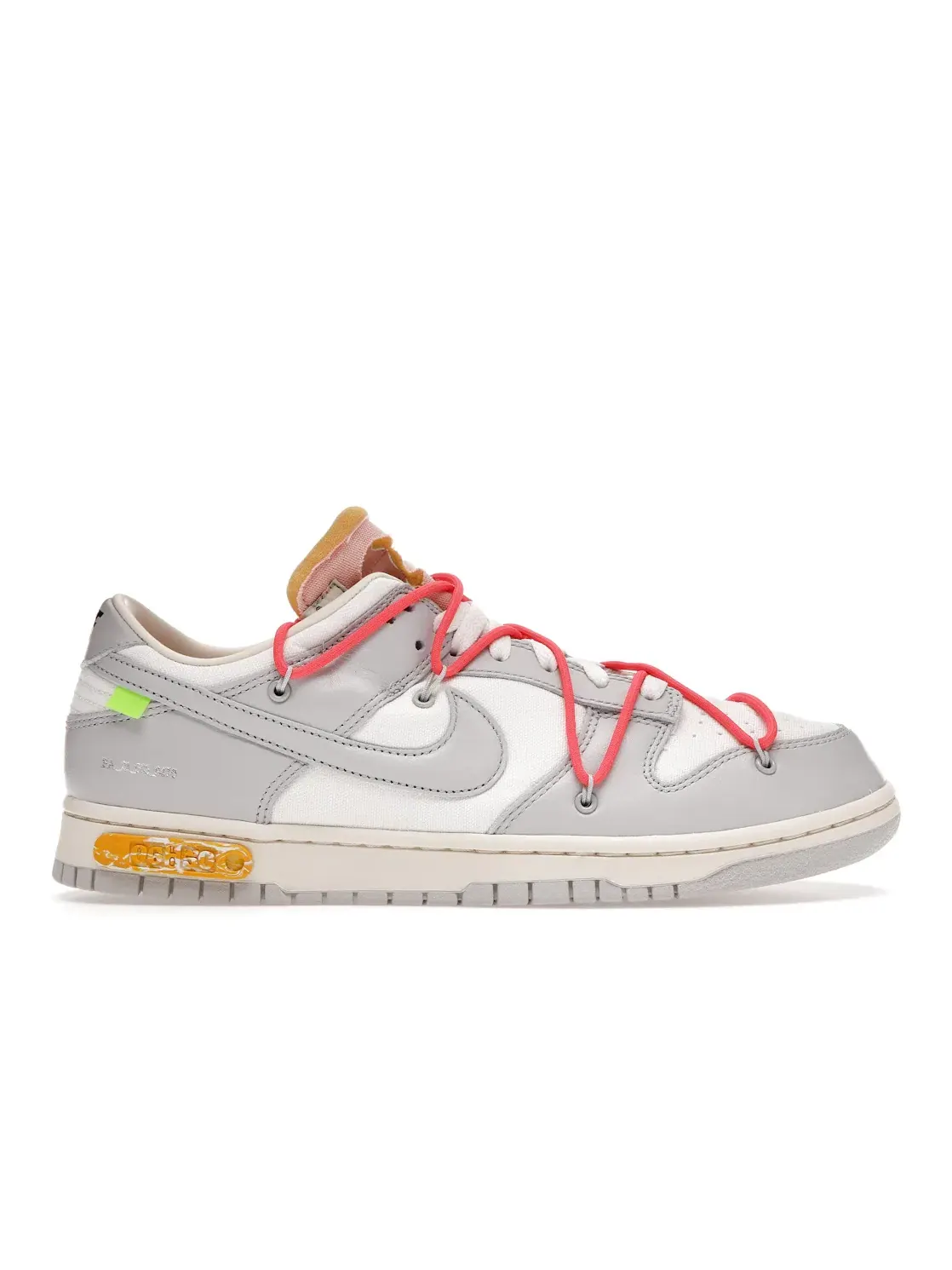 Мужские кроссовки Lifestyle Nike Dunk Low Off-White Lot 6 — изображение 1 из 4, серый