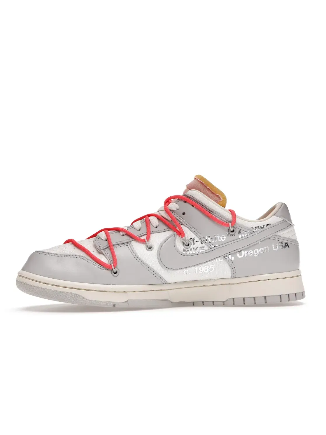 Мужские кроссовки Lifestyle Nike Dunk Low Off-White Lot 6 — изображение 3 из 4, серый