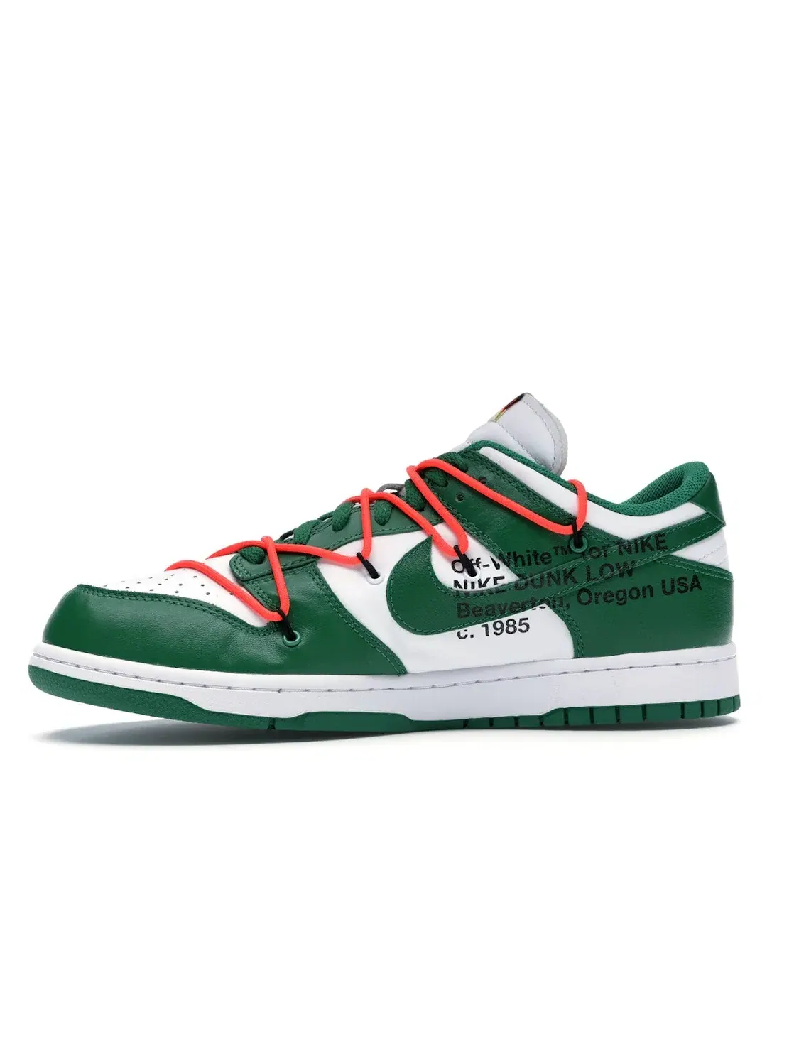 Мужские кроссовки Lifestyle Nike Dunk Low Off-White — изображение 3 из 4, белый/зеленый-зеленый