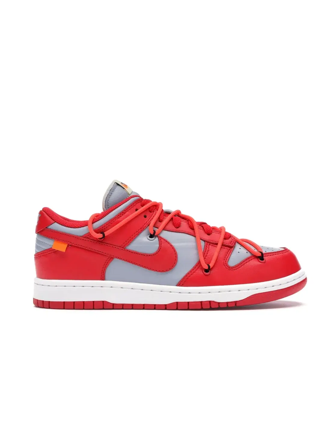 Мужские кроссовки Lifestyle с принтом Nike Dunk Low Off-White Nike — изображение 1 из 4, красный/красный-серый
