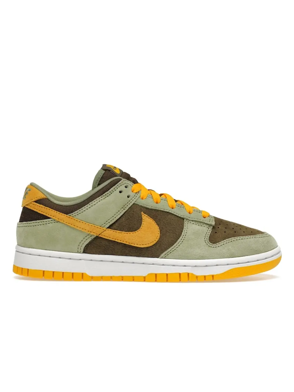 Мужские кроссовки Lifestyle Nike Dunk Low — изображение 1 из 4, оливковый/золотистый