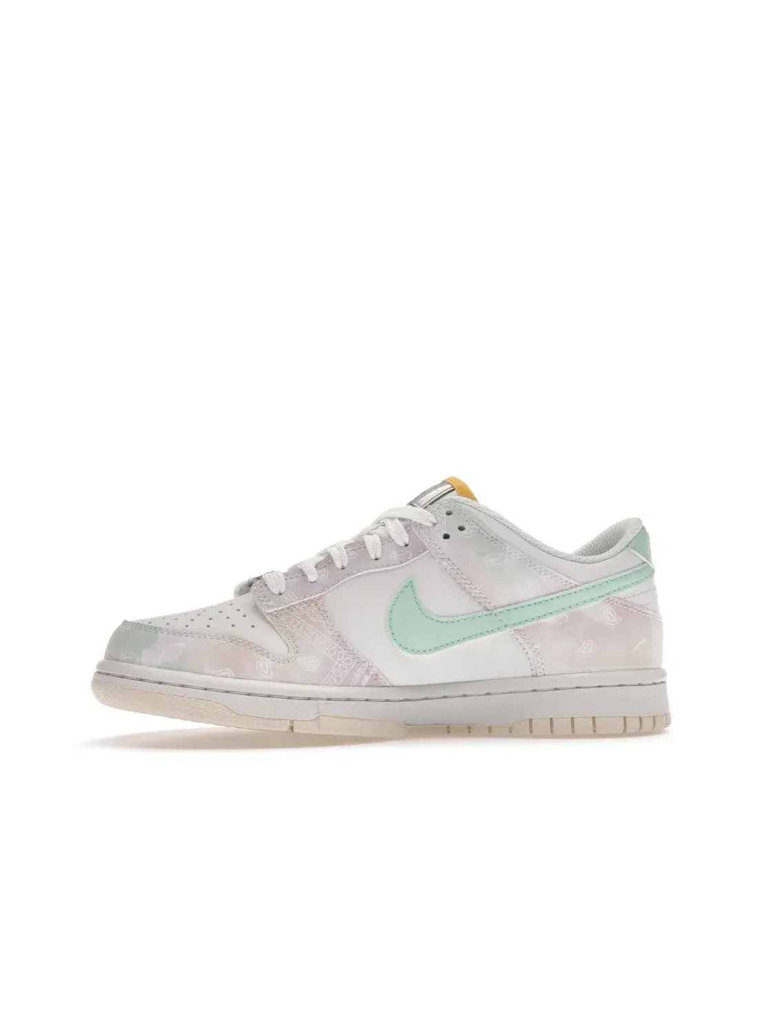 Детские кроссовки с принтом Nike Dunk Low Nike — изображение 3 из 4, белый/белый