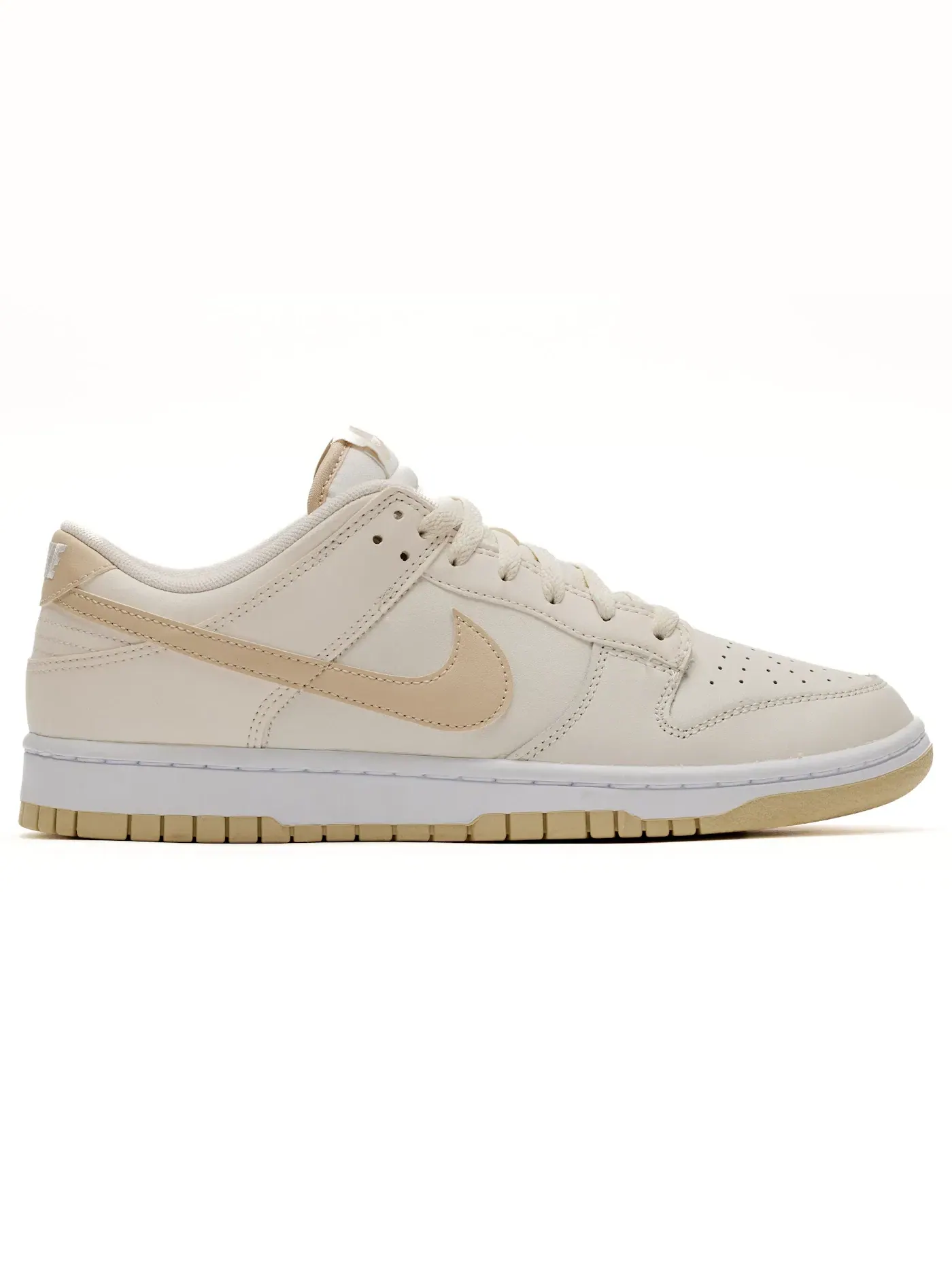 Мужские кроссовки с кожаным верхом Nike Dunk Low — изображение 1 из 1, белый