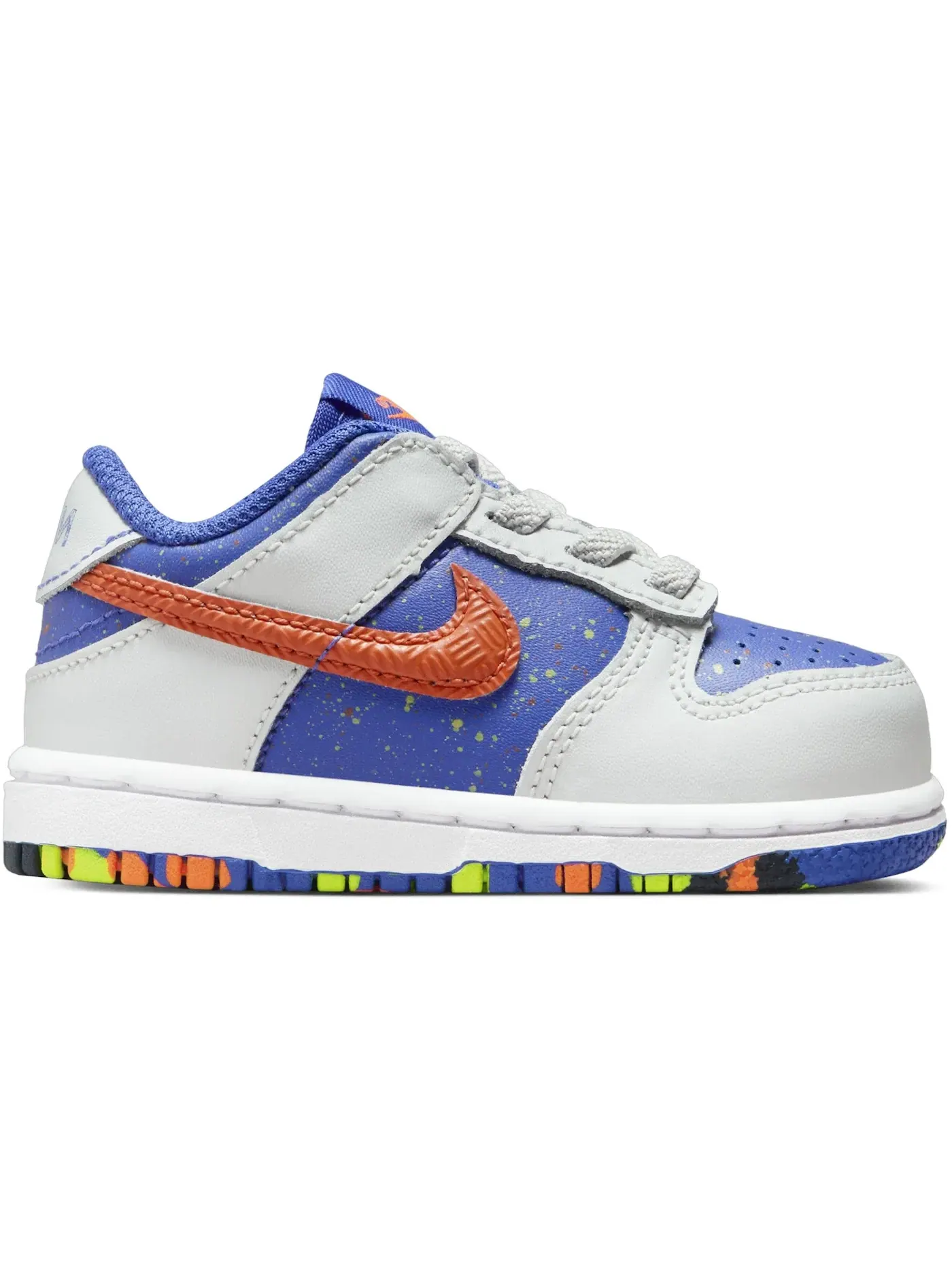 Детские кроссовки Nike Dunk Low — изображение 1 из 1, синий//оранжевый
