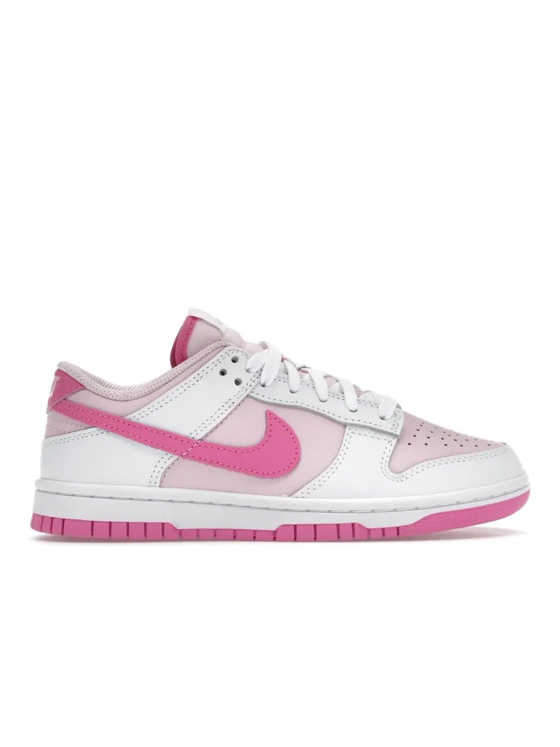 Женские кроссовки на шнуровке Nike Dunk Low — изображение 1 из 4, розовый/розовый/белый