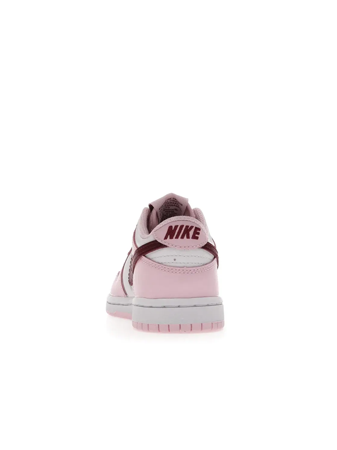 Детские кроссовки с кожаным верхом Nike Dunk Low — изображение 4 из 4, розовый/красный-белый