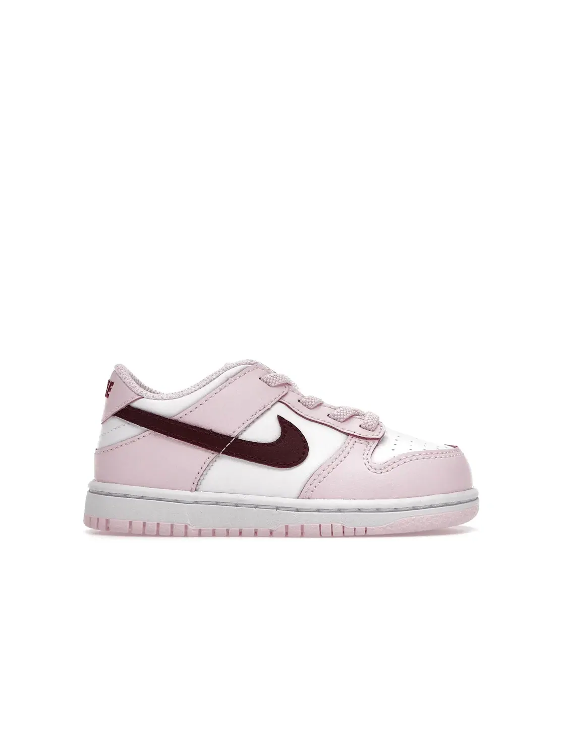 Детские кроссовки для мальчиков с кожаным верхом Nike Dunk Low — изображение 1 из 4, розовый/красный-белый