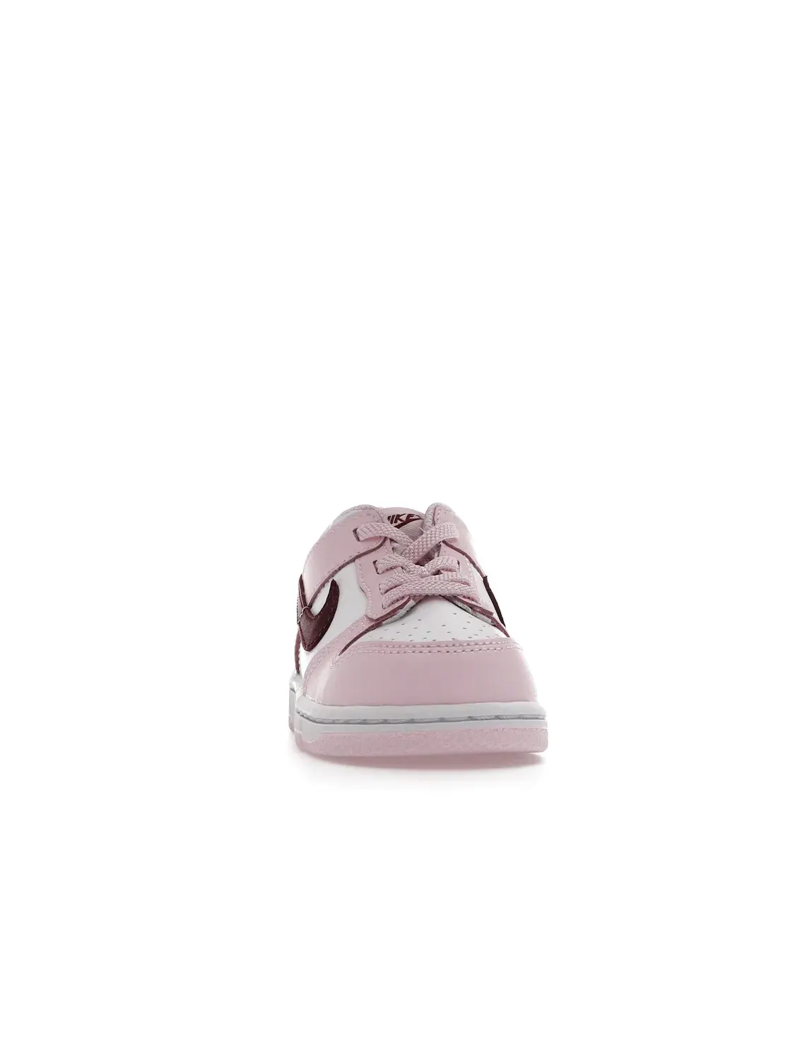Детские кроссовки для мальчиков с кожаным верхом Nike Dunk Low — изображение 2 из 4, розовый/красный-белый