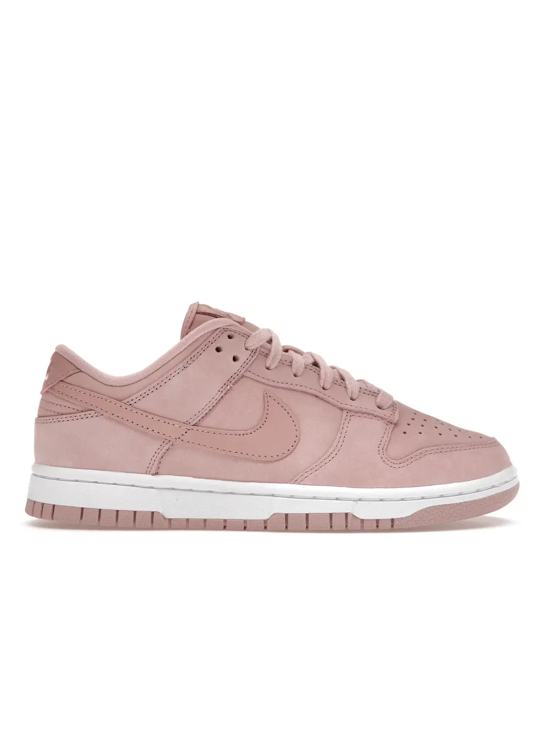 Женские кроссовки премиум-класса Nike Dunk Low PRM Pink Oxford — изображение 1 из 4, розовый/белый