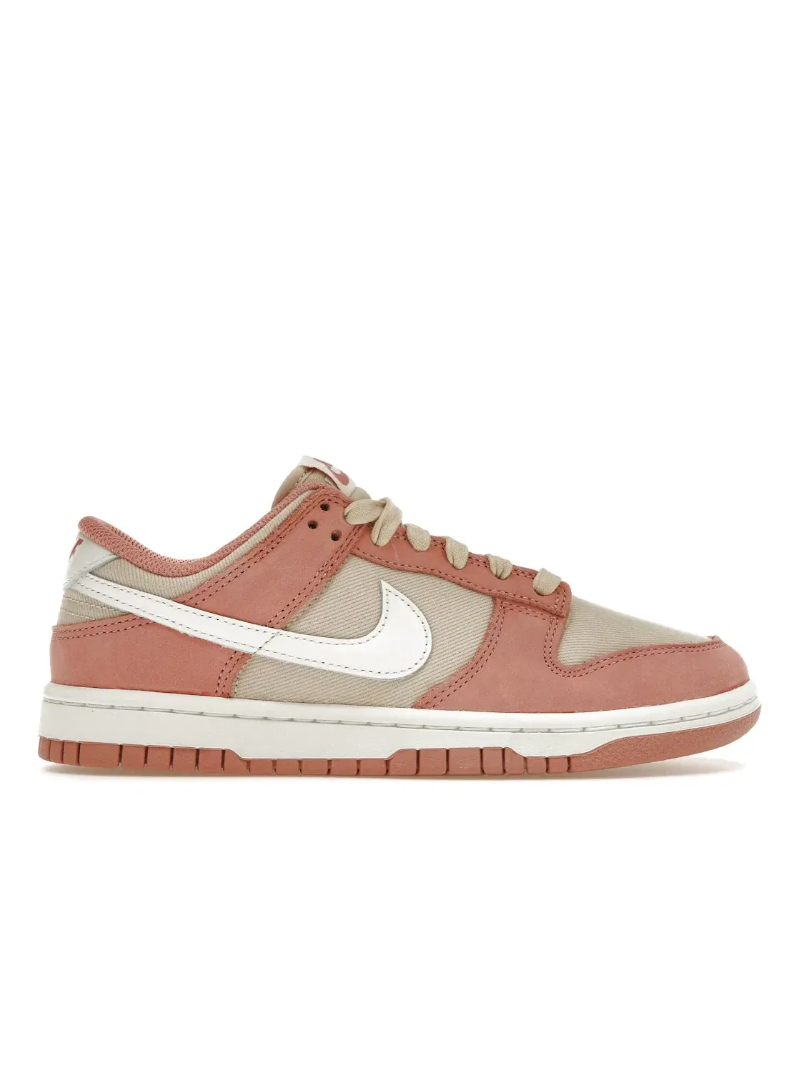 Мужские кроссовки Lifestyle с замшевыми накладками Nike Dunk Low PRM — изображение 1 из 4, красный/белый