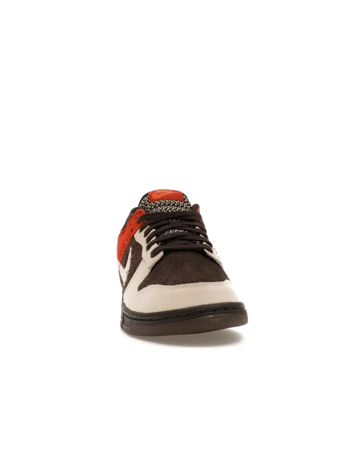 Мужские кроссовки с замшевым верхом Nike Dunk Low — изображение 2 из 4, коричневый/-оранжевый