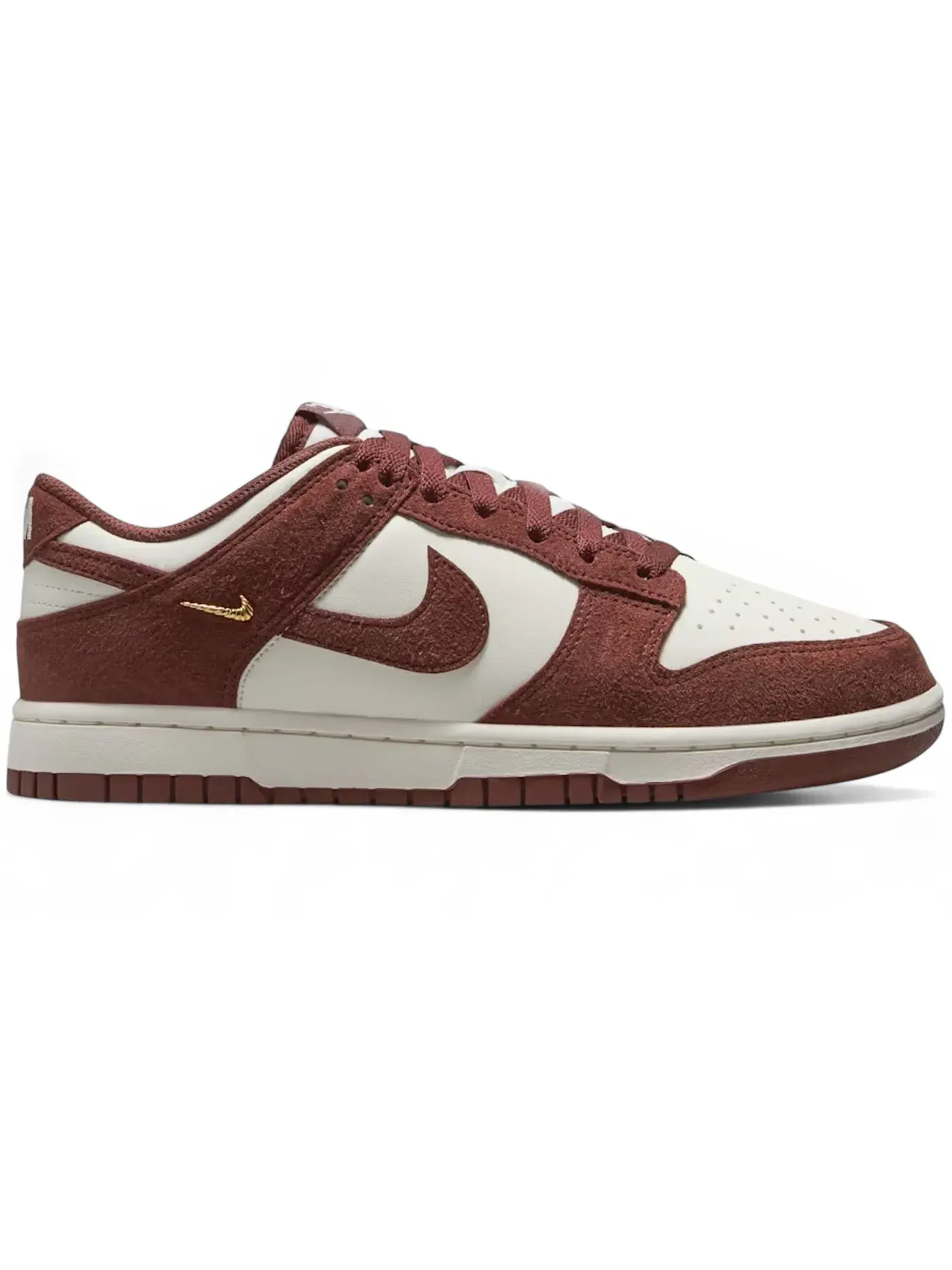Женские кроссовки с золотым акцентом Nike Dunk Low — изображение 1 из 1