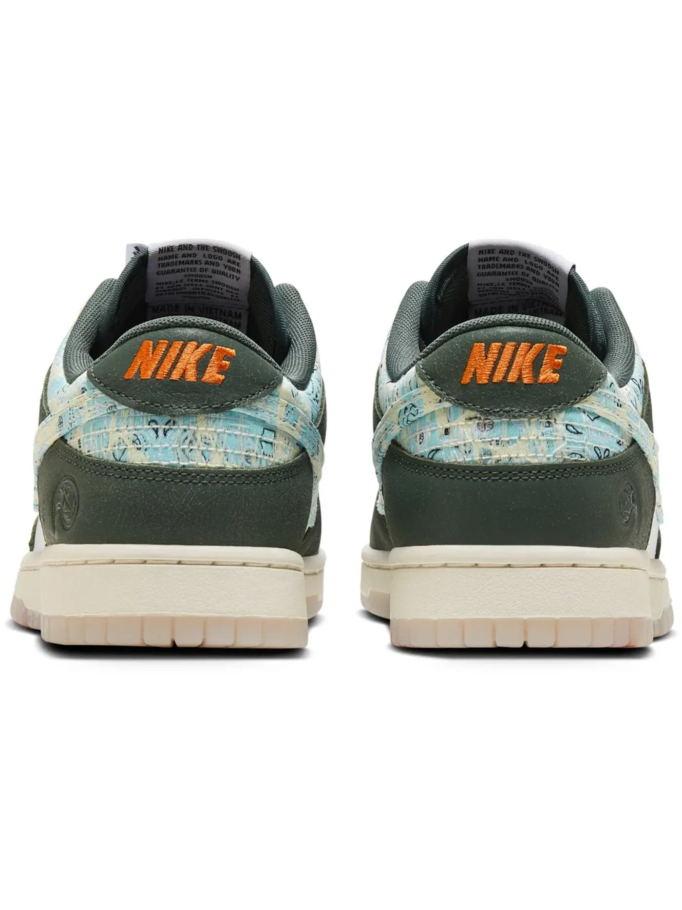 Мужские кроссовки Lifestyle Nike Dunk Low Retro — изображение 3 из 4, синий/зеленый/белый
