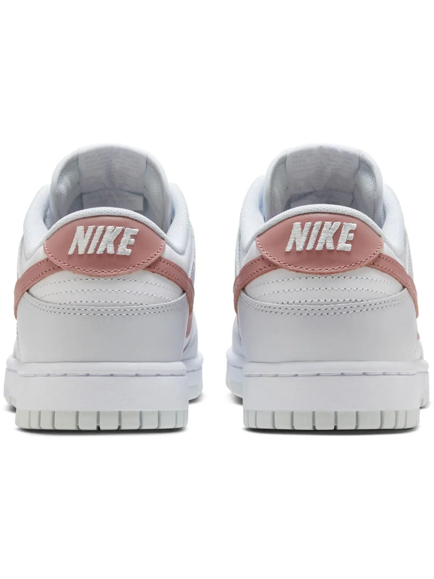 Мужские кроссовки кожаные Nike Dunk Low Retro — изображение 4 из 4, белый/платиновый-красный